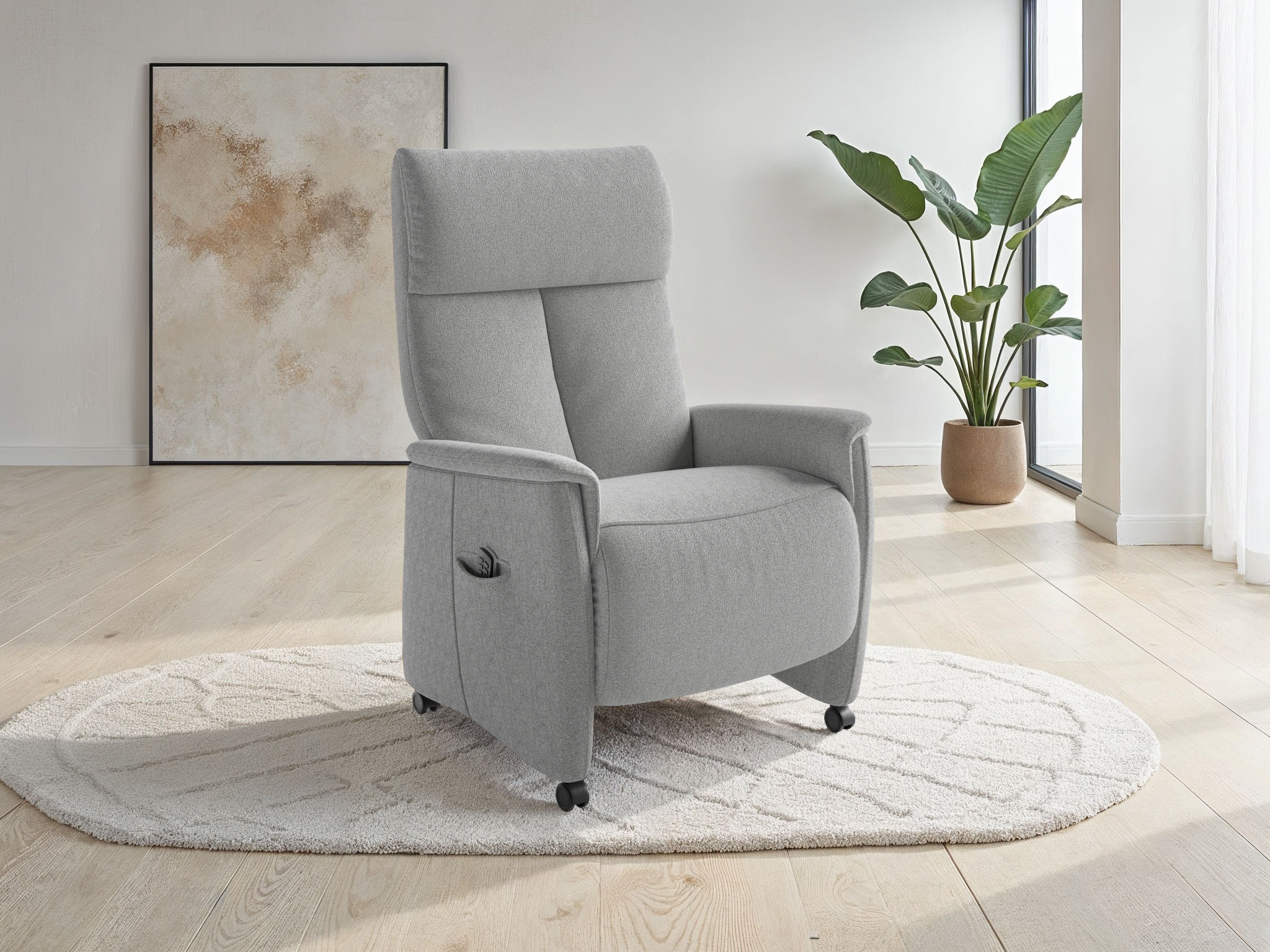 sit&more TV-Sessel "Cremona Comfort" wahlweise manuell oder elektrischer Funktion mit Akku