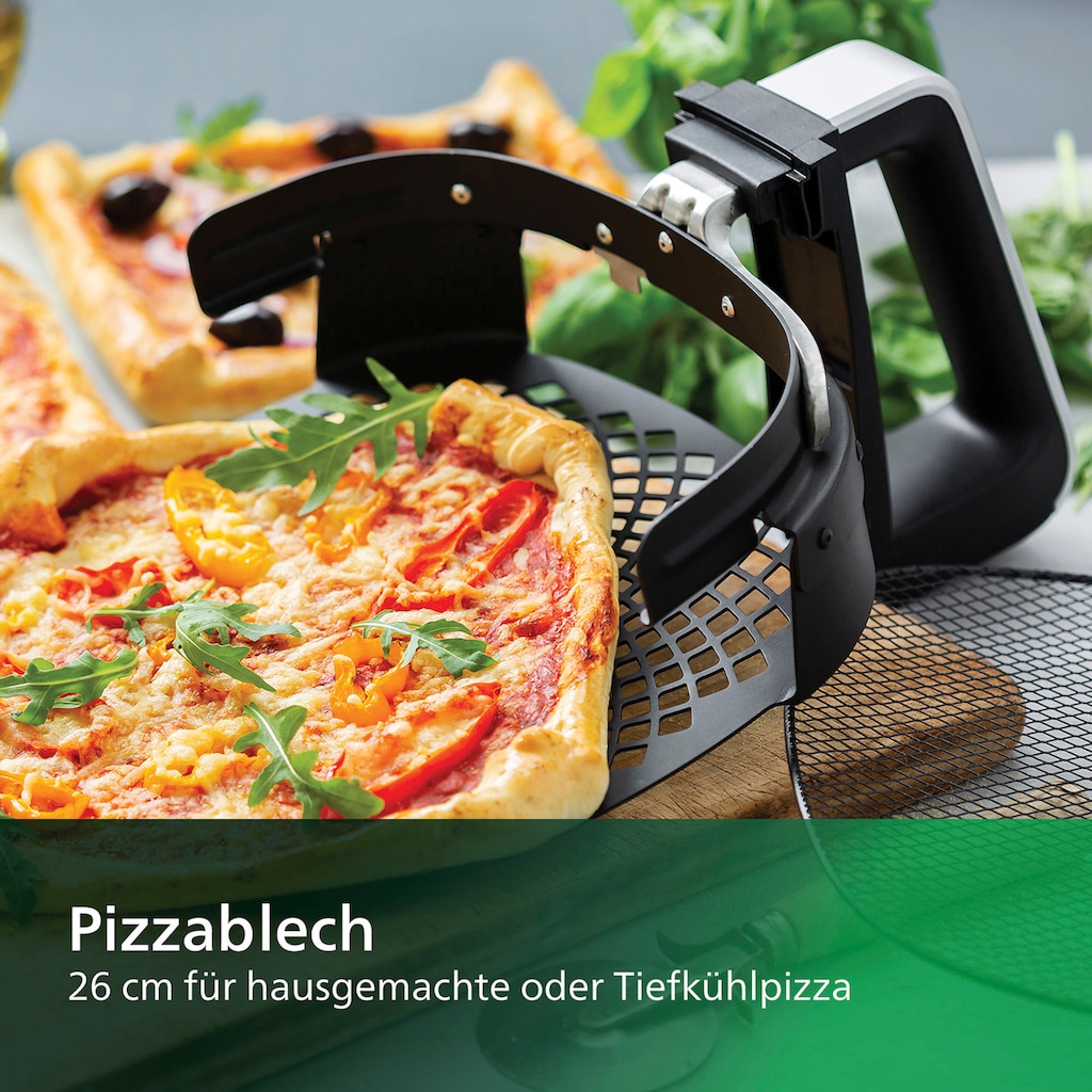 Philips Backeinsatz »HD9953/00 Pizzablech«, (2 tlg.), 24 cm Breite, spülmaschinengeeignet