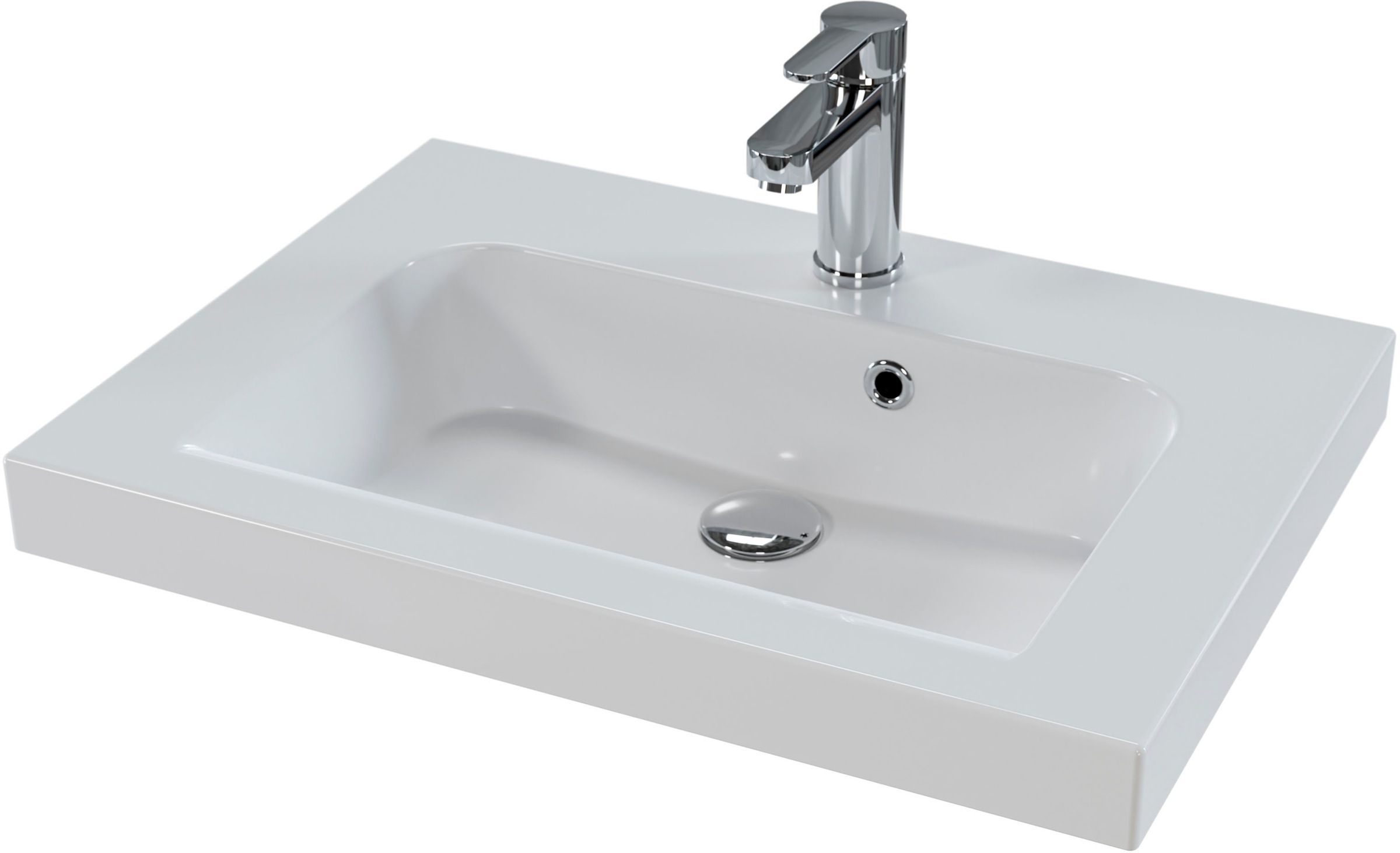 Saphir Waschtisch "Serie Balto Mineralmarmor-Waschtisch mit Unterschrank, 64,4 cm breit" 2 Stk. tlg. Waschplatz mit 2 Schubladen, Badschrank in verschiedenen Ausführungen