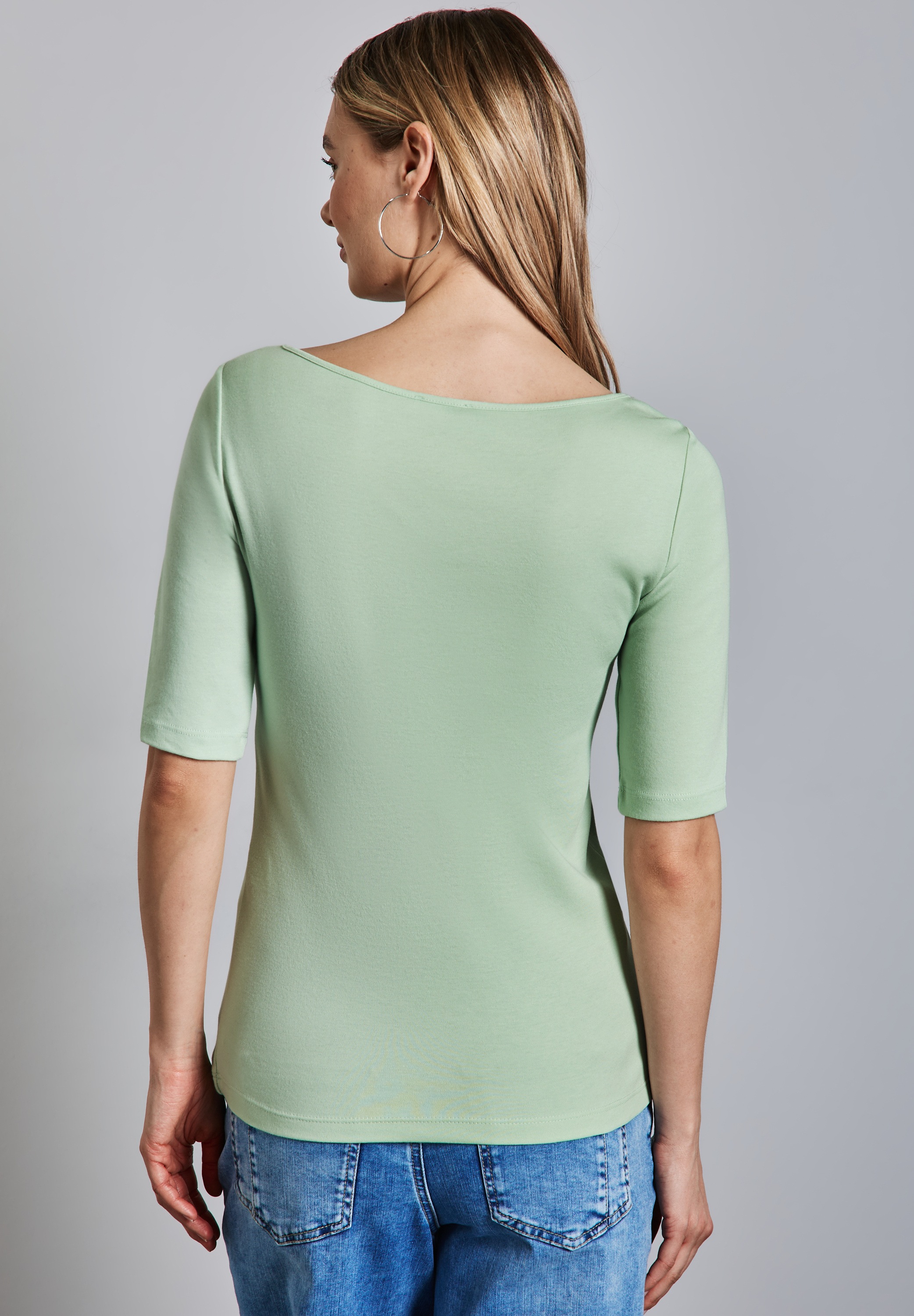STREET ONE T-Shirt »Style Lanea«, mit U-Boot Ausschnitt