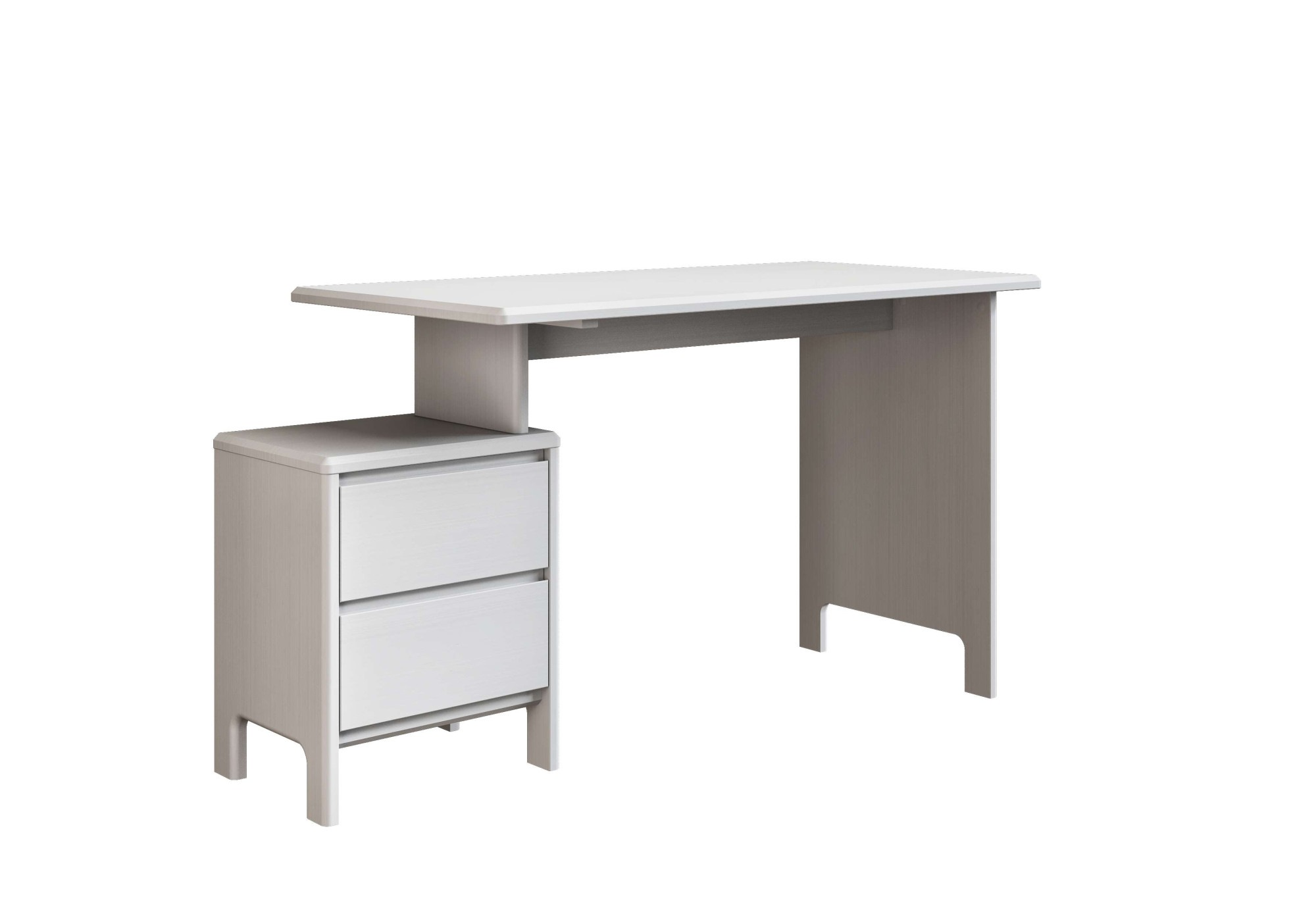 Home affaire Schreibtisch »Luven, Computertisch,«, zertifiziertes Massivholz, mit 2 Schubkästen, Breite 120-140 cm