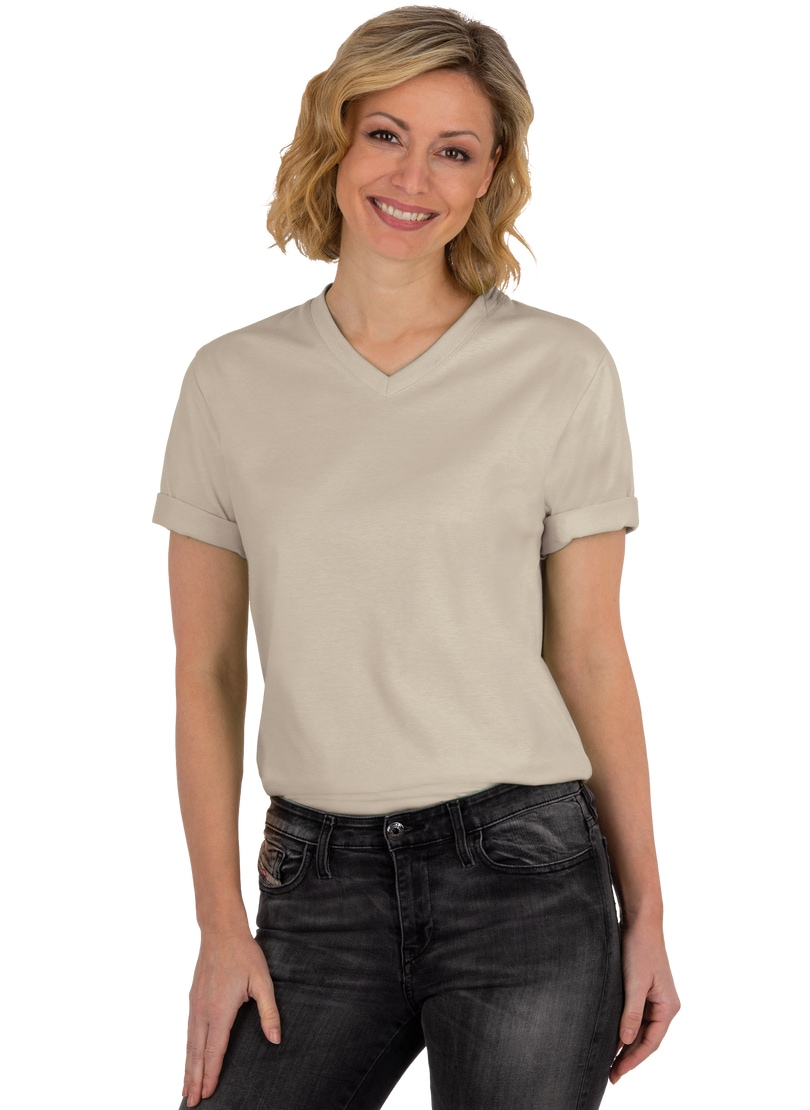 online shoppen bei Schweiz Baumwolle« T-Shirt Jelmoli-Versand »TRIGEMA Trigema V-Shirt DELUXE