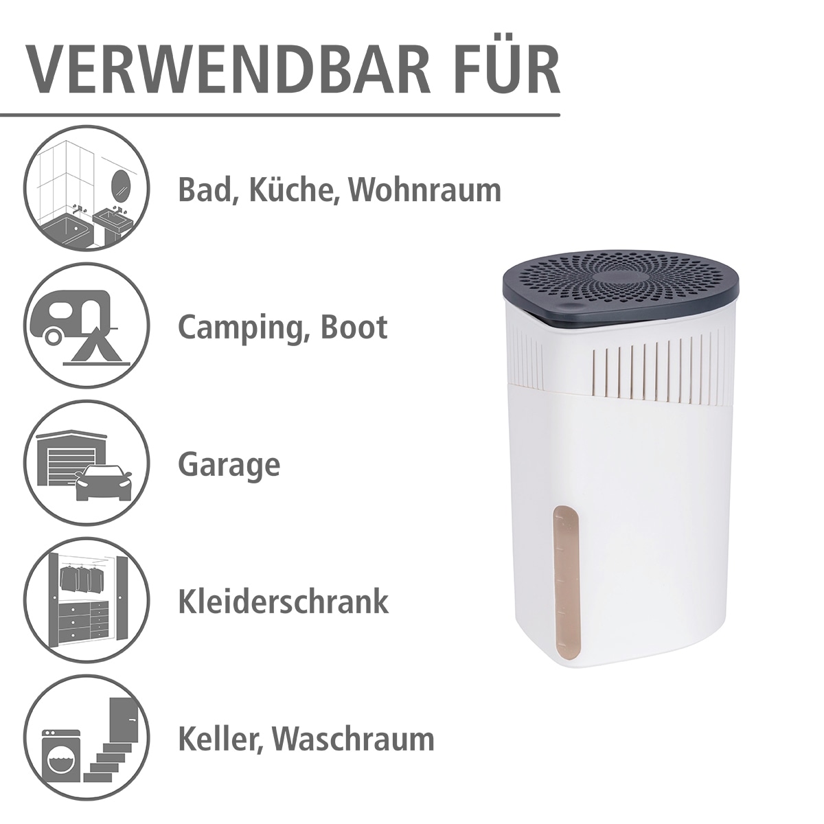 WENKO Luftentfeuchter »Drop«, für 80 m³ Räume, 1 x 1000 g