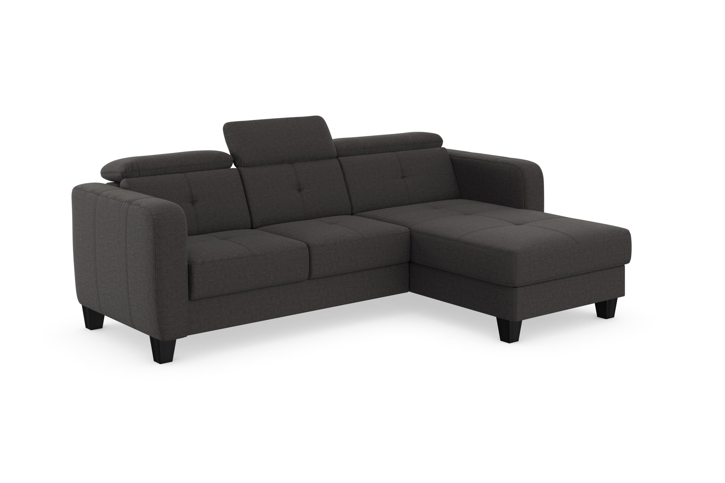 sit&more Ecksofa »Belluci L-Form«, inklusive Federkern, wahlweise mit Bettfunktion und Bettkasten