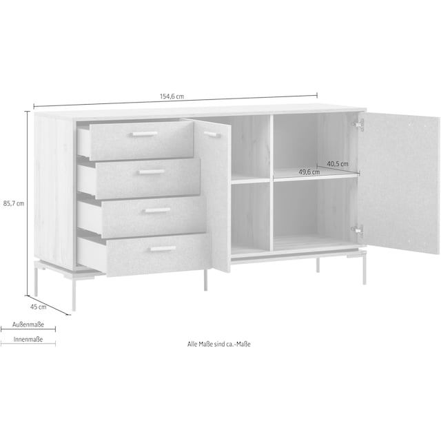 Sideboard Breite by LOOKS online Jelmoli-Versand Wolfgang cm »Looks«, 154,6 bestellen | Joop