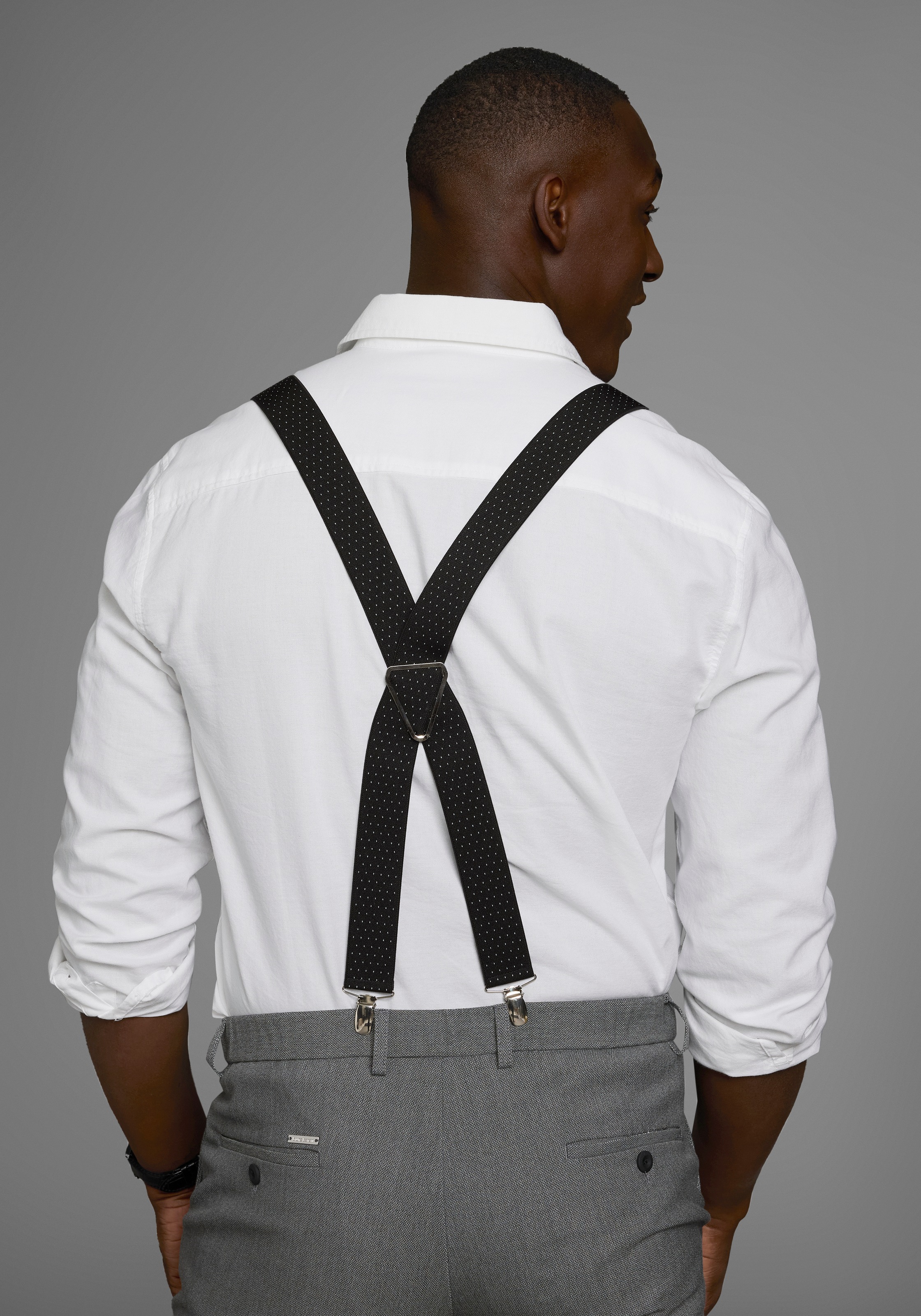 Mans World Hosenträger in bequemer Breite & extra Länge bis 130cm