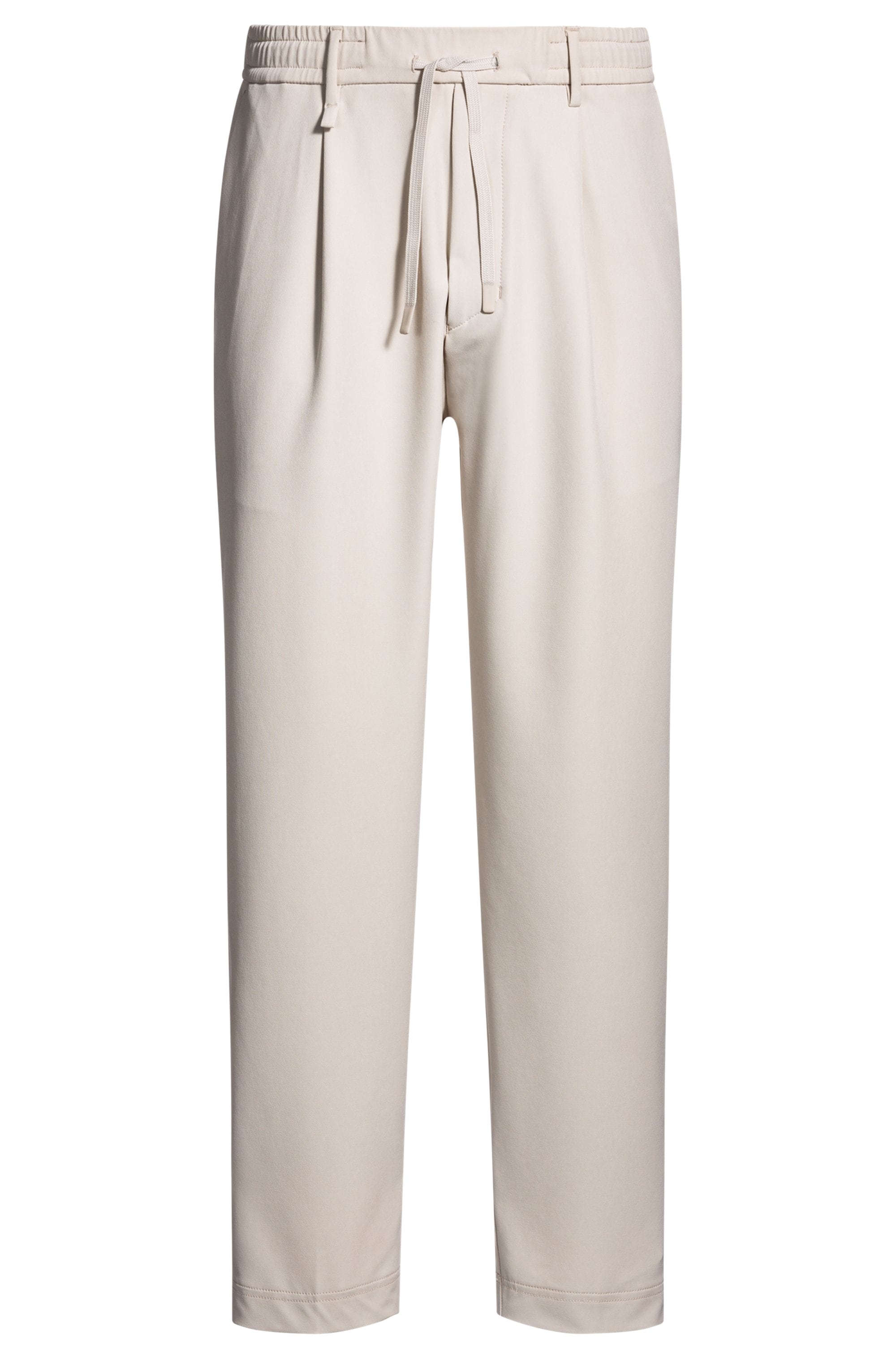 BOSS GREEN Webhose »T Convert-Pleat«, mit Zugbund und Markenlabel Bundfaltenhose Anzughose Stretchhose