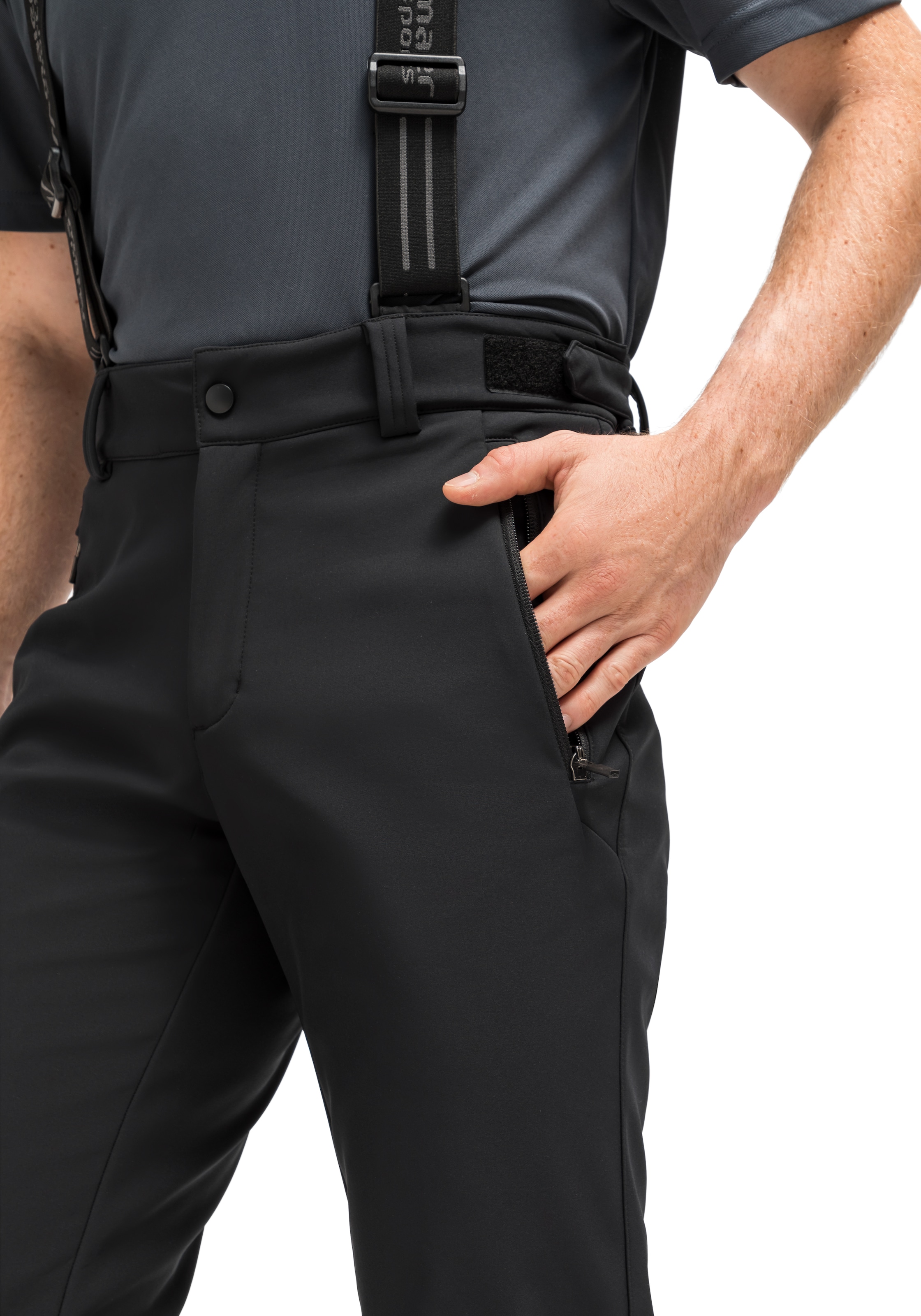 Maier Sports Skihose »Lothar 2.0«, Herren Softshell-Schneehose, atmungsaktiv und winddicht, Slim Fit