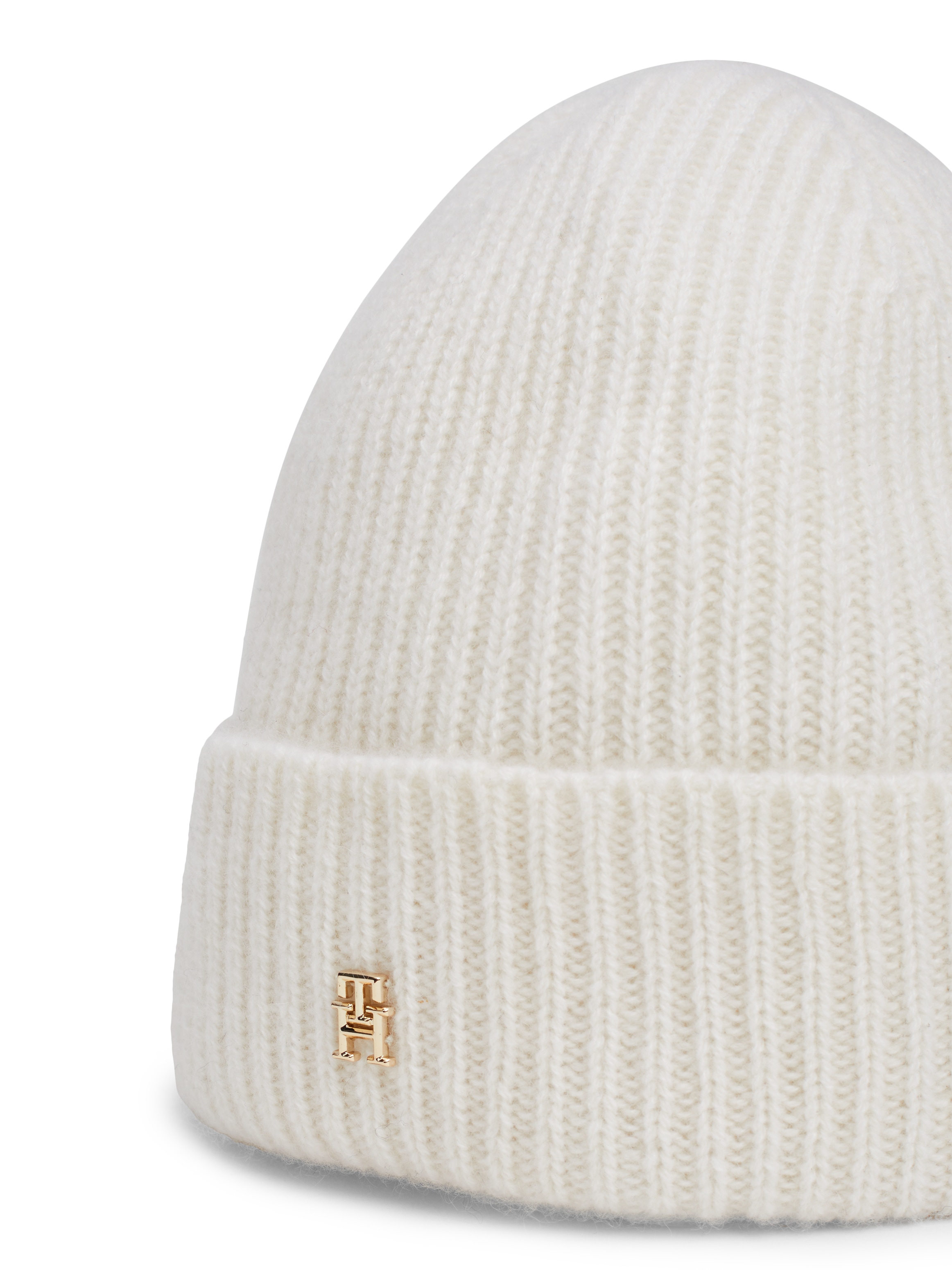 Tommy Hilfiger Strickmütze »CASHMERE CHIC BEANIE«, mit Monogramm-Emblem