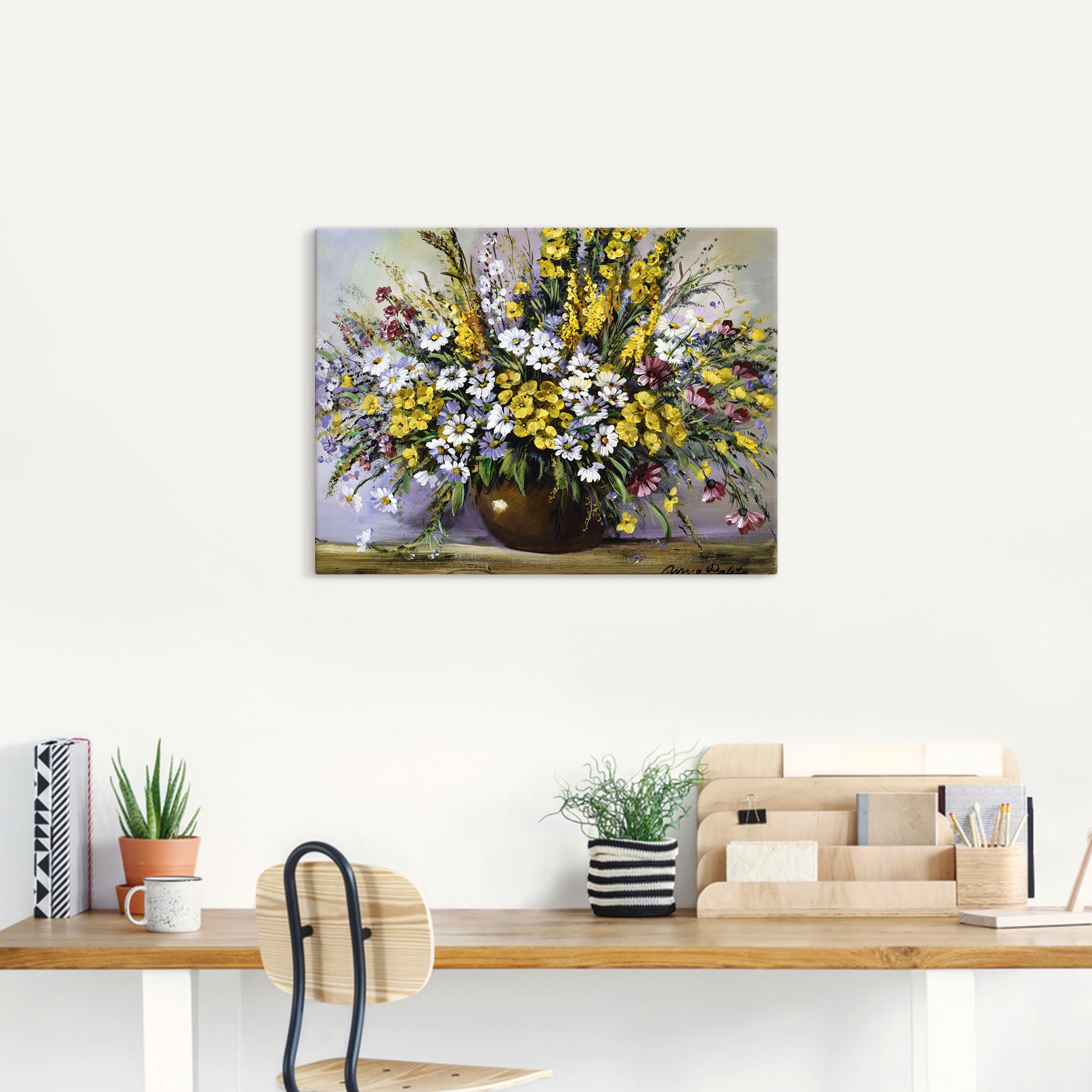 Artland Wandbild "Herrlichkeit von Gänseblümchen" Blumen 1 Stk. tlg. als Leinwandbild, Poster in verschied. Größen