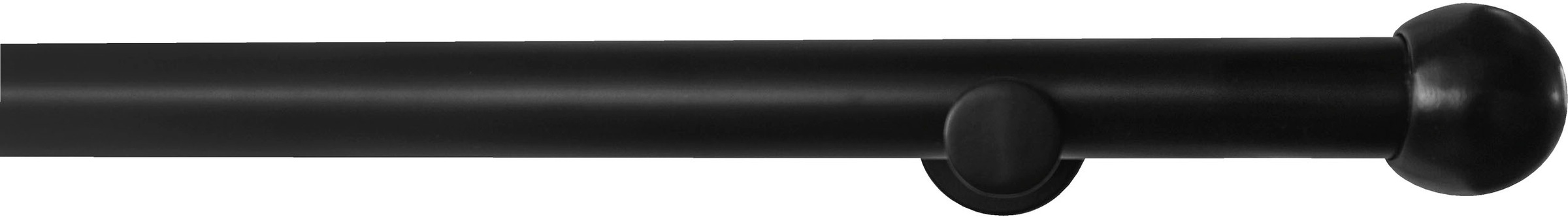 GARESA Gardinenstange "Gabi" 1 läufig-läufig Fixmaß Fixlänge 120, 160, 200 cm, mit Ringe und Haken