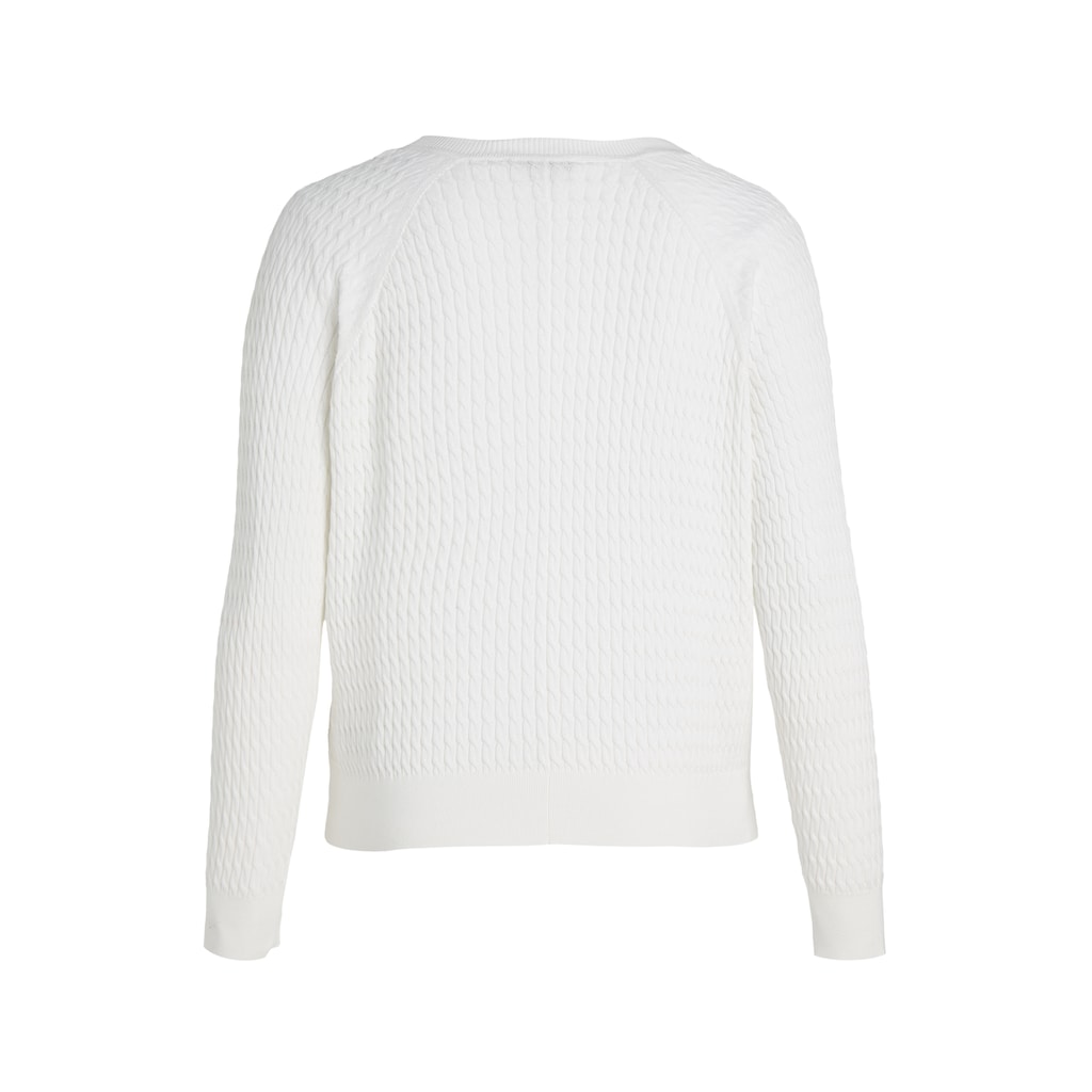 Tommy Hilfiger Curve V-Ausschnitt-Pullover »CRV CO CABLE V-NK SWEATER«