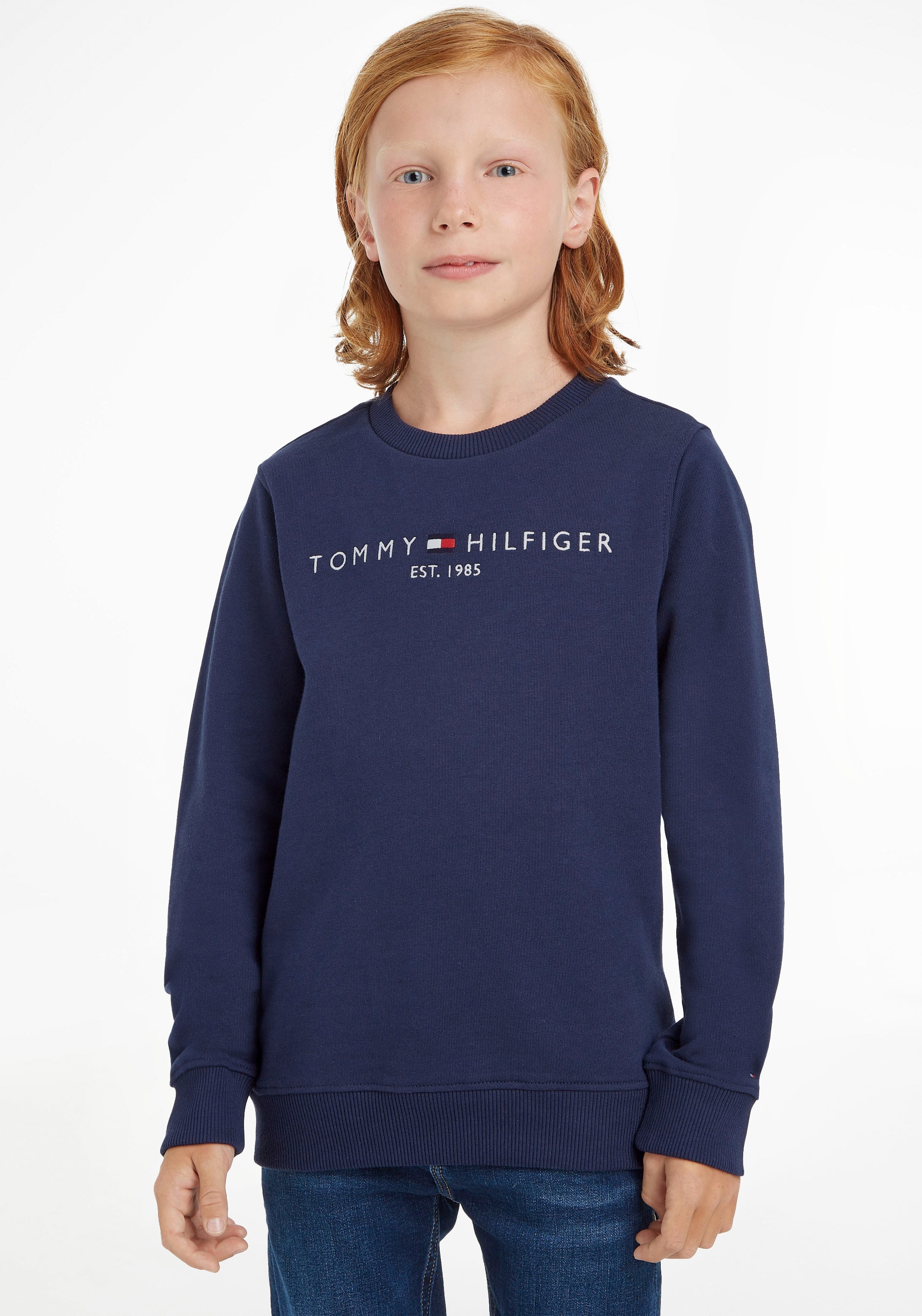 Tommy Hilfiger Sweatshirt »ESSENTIAL SWEATSHIRT«, Kinder Kids Junior MiniMe,für Jungen und Mädchen