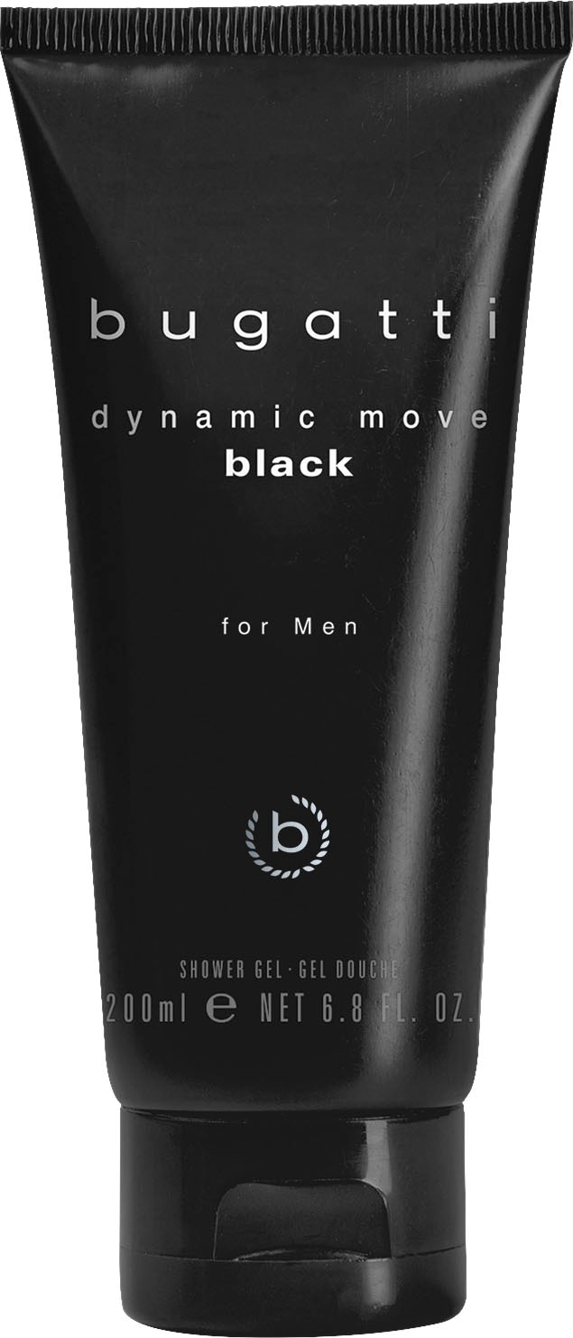 bugatti Eau de Toilette »BUGATTI Dynamic Move Black for him GP EdT 100ml + 200 ml SG«, (2 tlg.), Herrenduft-Set mit Lavendel, Moschus und orientalischer Note.