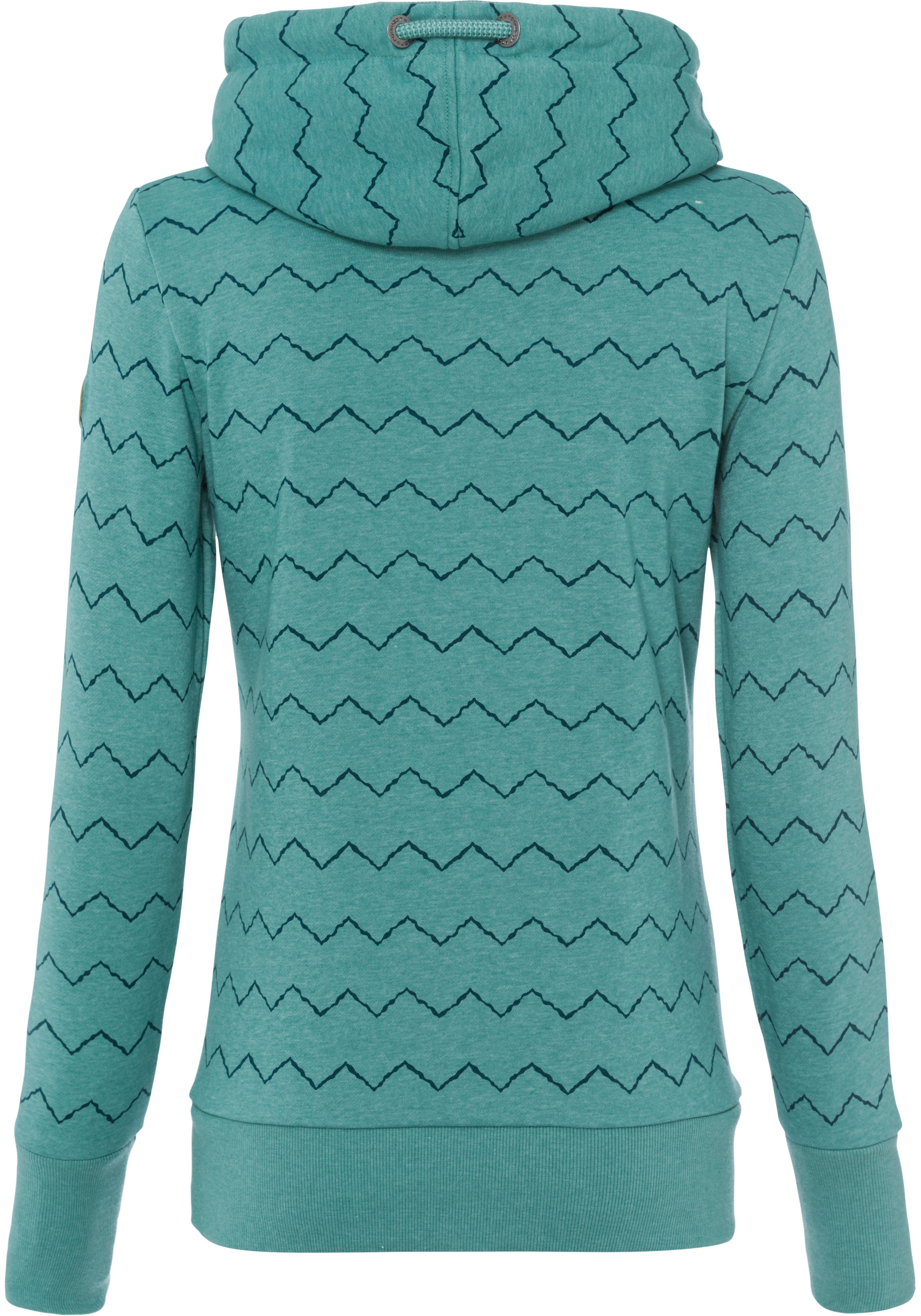 Ragwear Sweater »GRIPY BUTTON CHEVRON O«, Hoodie mit hochschiessendem Schalkragen mit Zierknopfbesatz