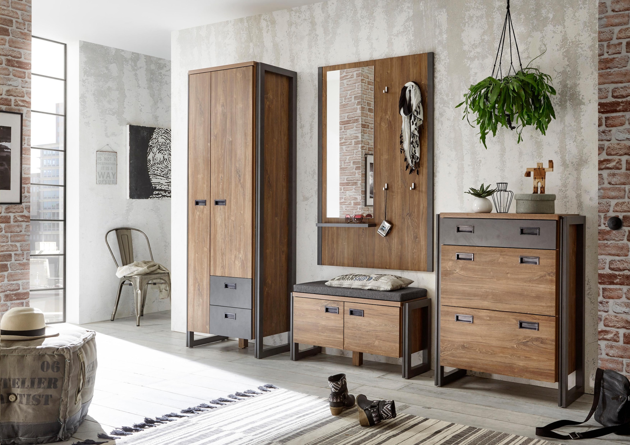 Home affaire Garderobenschrank »Detroit«, Höhe ca. 202 cm online shoppen |  Jelmoli-Versand