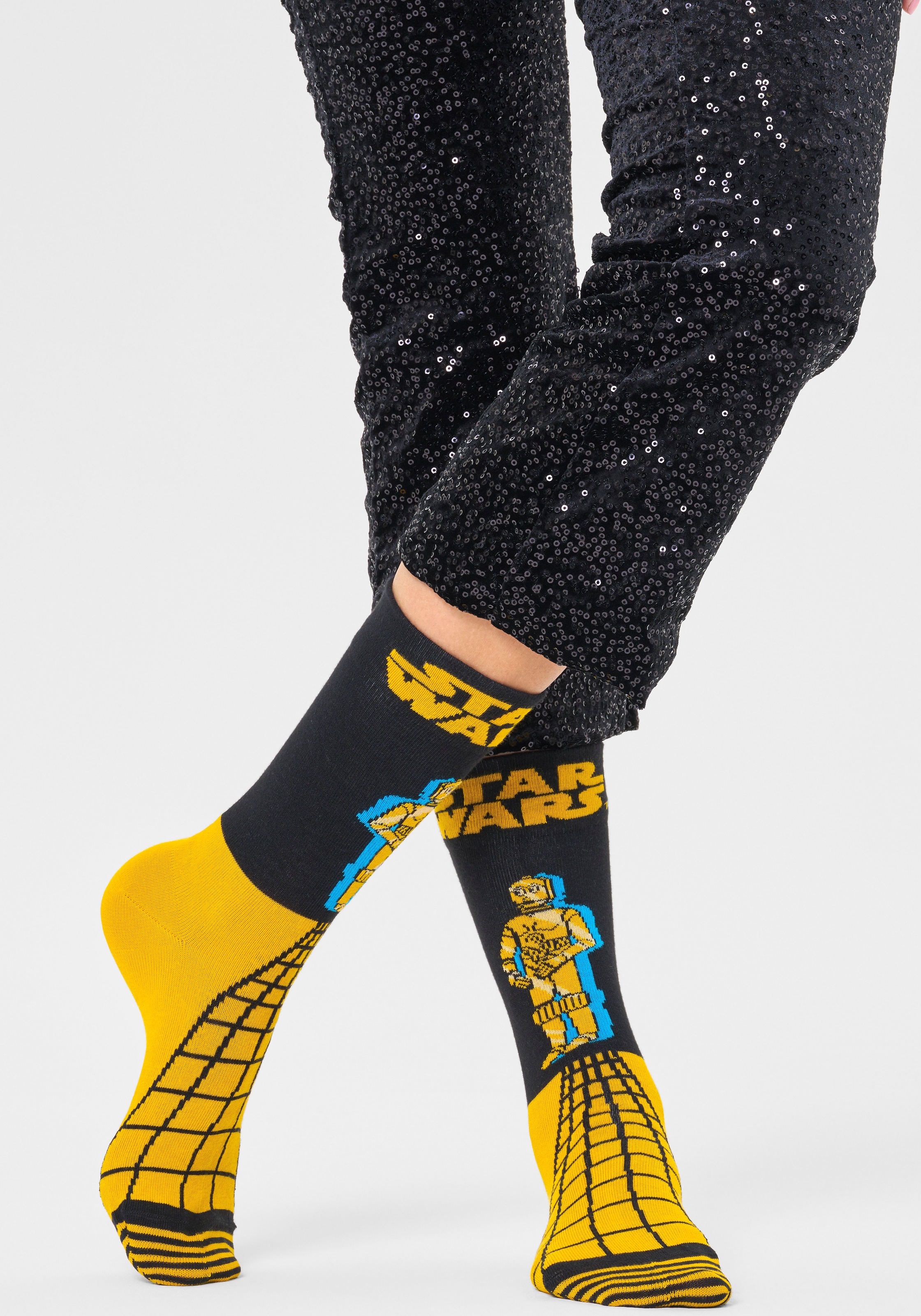 online bei shoppen Happy Socks Wars Socken, Schweiz Jelmoli-Versand (1 C-3PO Star Paar), Socks