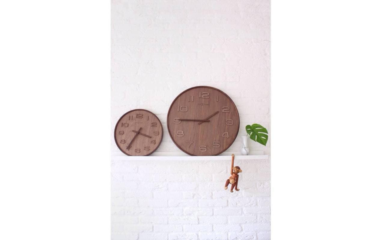 NEXTIME Wanduhr »Wanduhr Wood Wood Big«