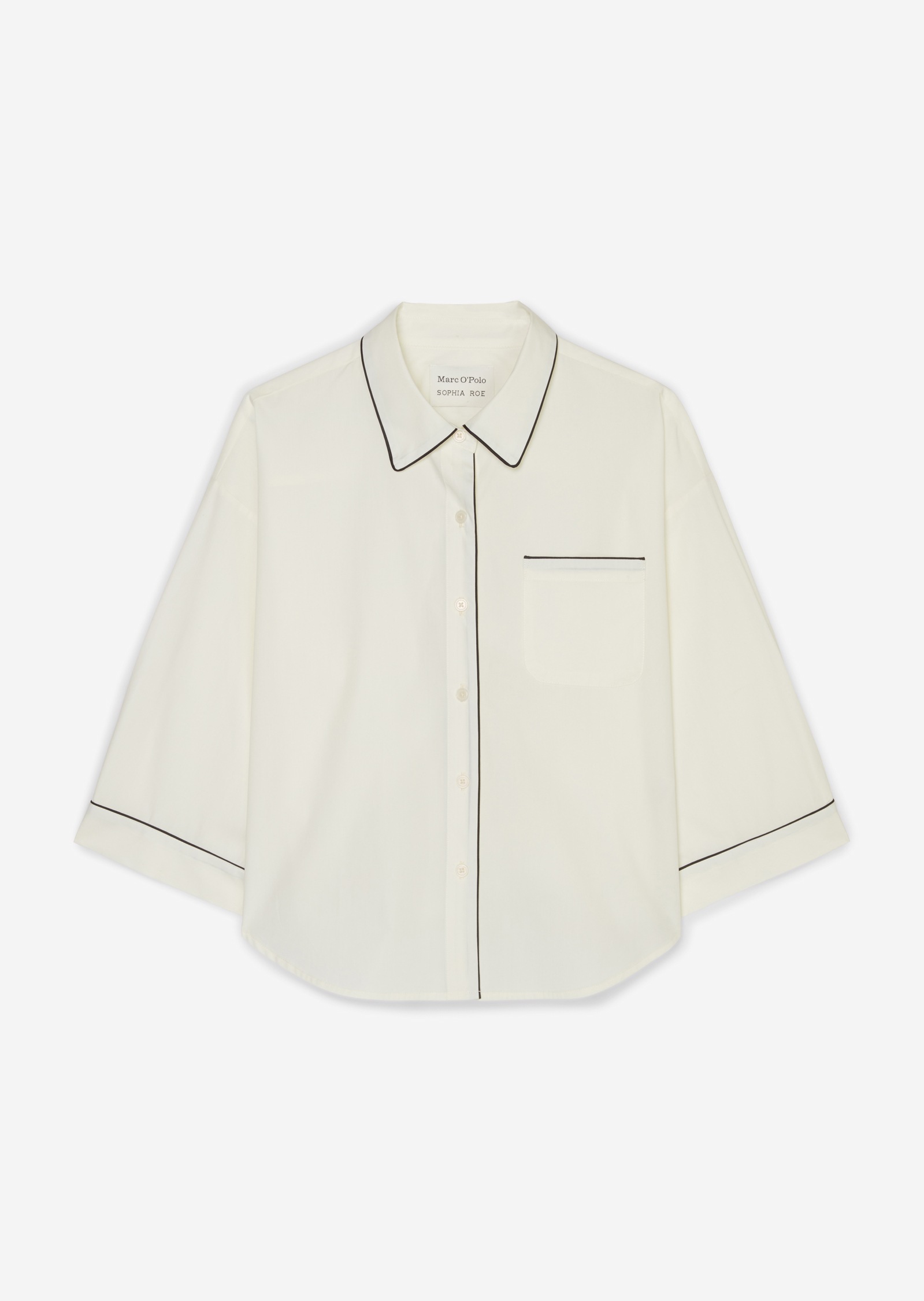 Marc O'Polo Oversize-Shirt »Mix & Match Poplin«, mit kontrastfarbenen Pipings