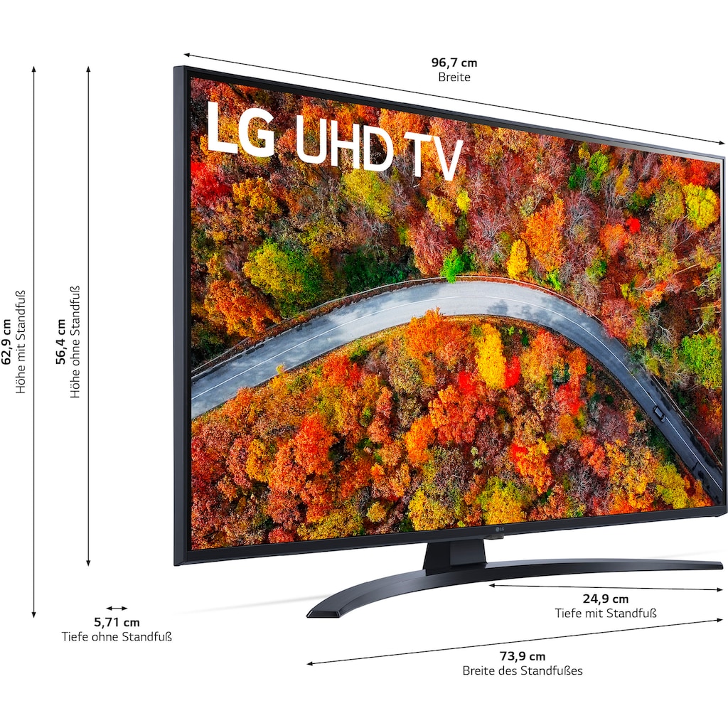 LG LCD-LED Fernseher »43UP81009LR«, 108 cm/43 Zoll, 4K Ultra HD, Smart-TV