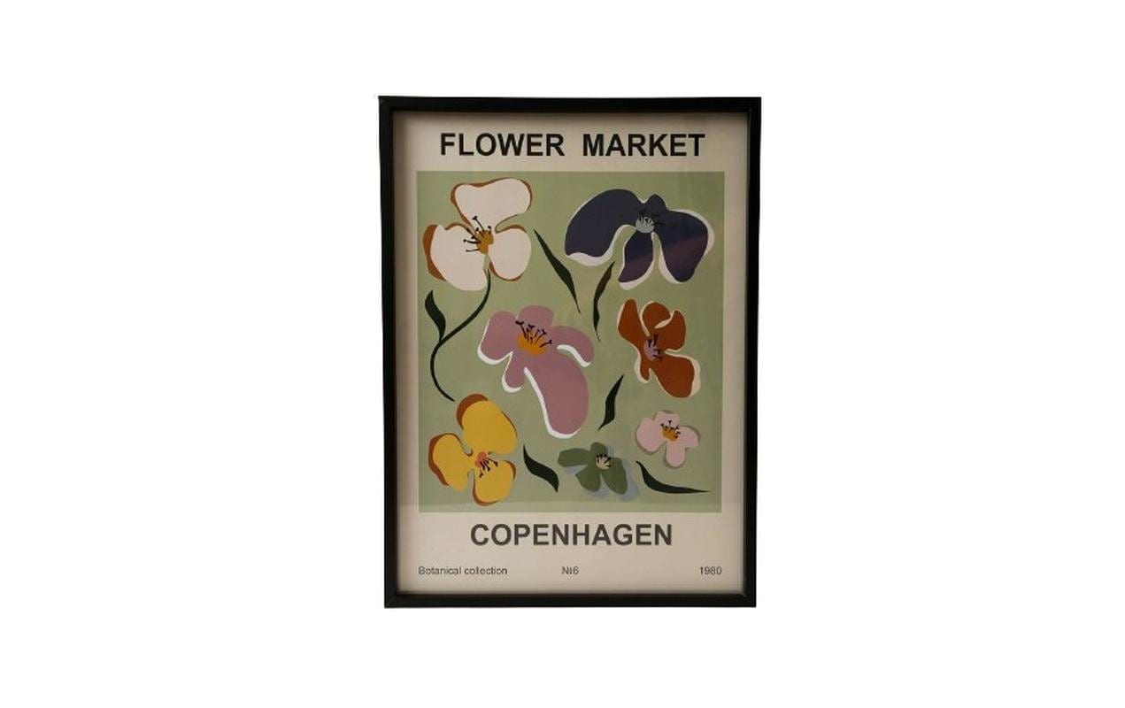 Wandbild »Flowermarket Copenhagen 40 x 54 cm«
