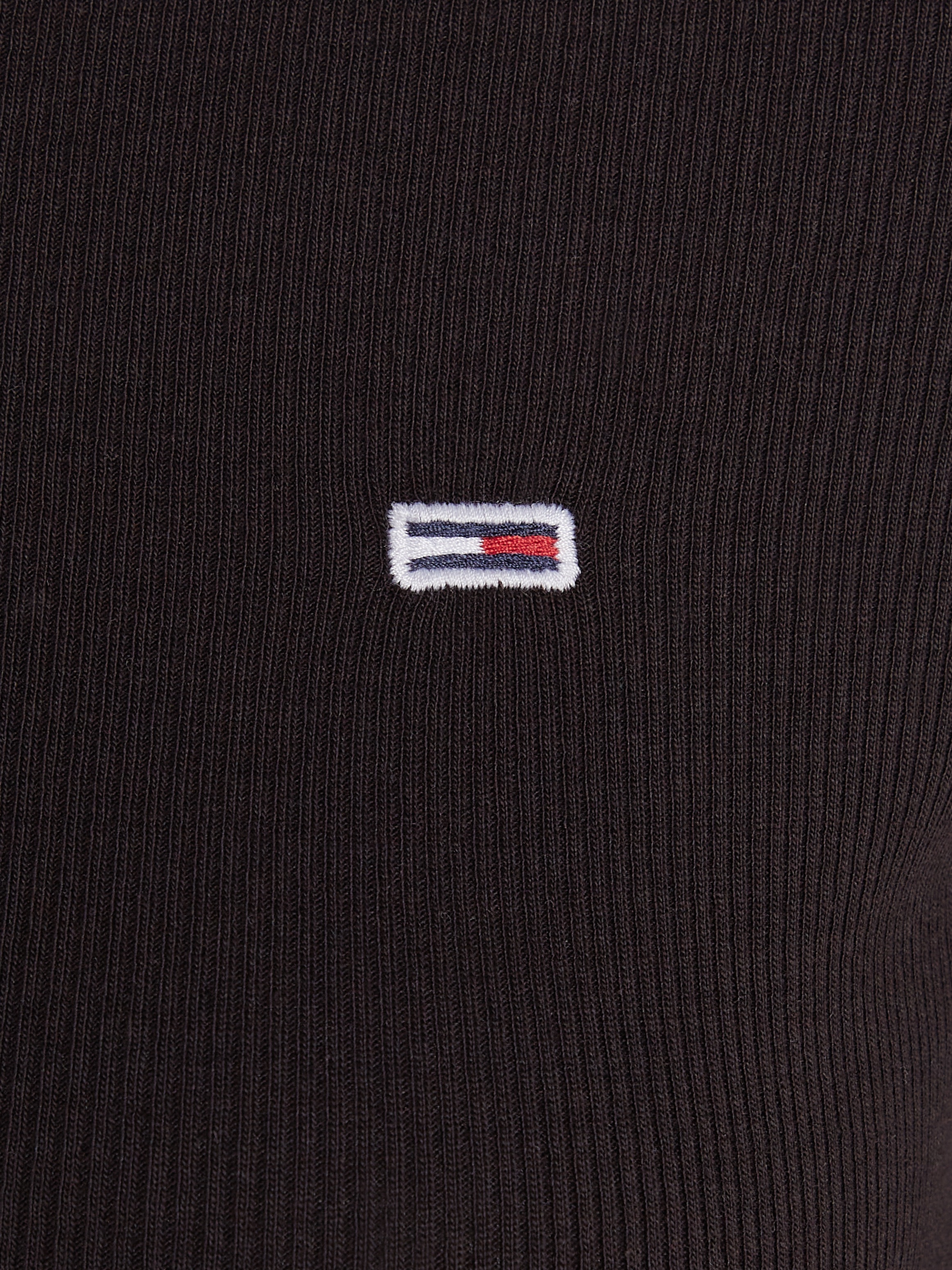 Tommy Jeans Langarmshirt »TJW CRP HENLEY TOP LS«, in modischer Cropped Form