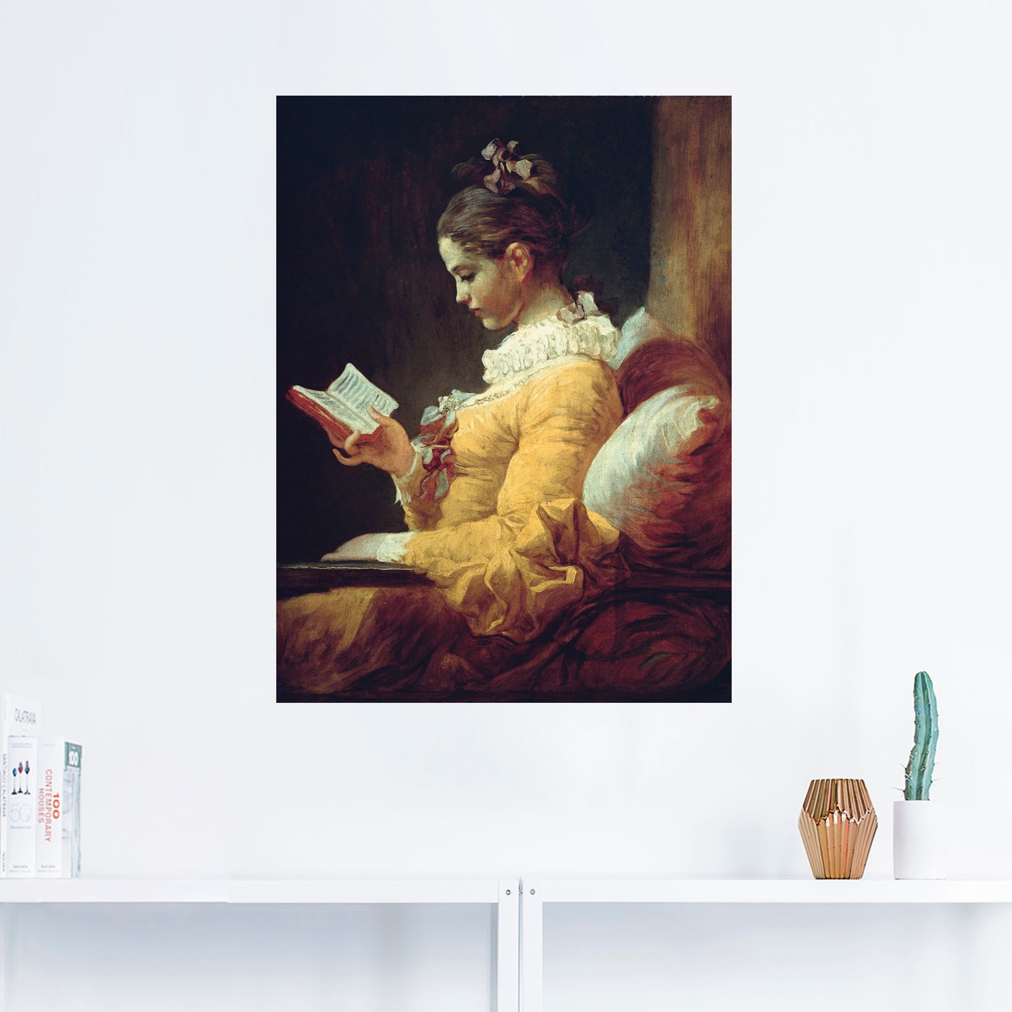 Artland Wandbild »Lesendes online Frau, oder versch. Wandaufkleber kaufen Um 1776«, als Mädchen. Jelmoli-Versand (1 in Leinwandbild, Poster Grössen | St.)
