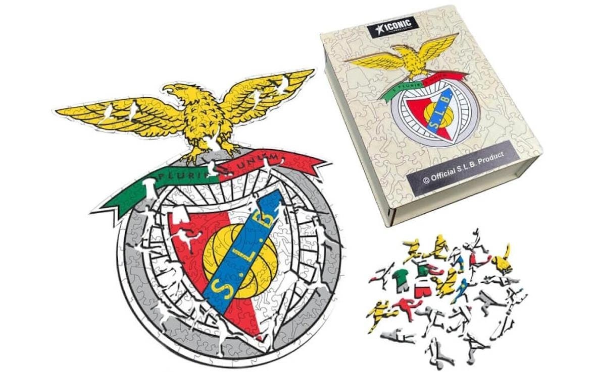 Puzzle »Iconic SL Benfica – Logo«, Holzart: Birke (Herkunftsland: China)