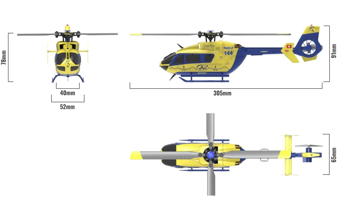 Amewi RC-Helikopter »AFX-135 Alpine Air Ambulance 4-Kanal RTF«