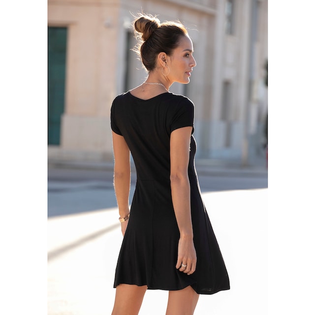 LASCANA Sommerkleid, mit Zierbändern am Ausschnitt online bestellen bei  Jelmoli-Versand Schweiz