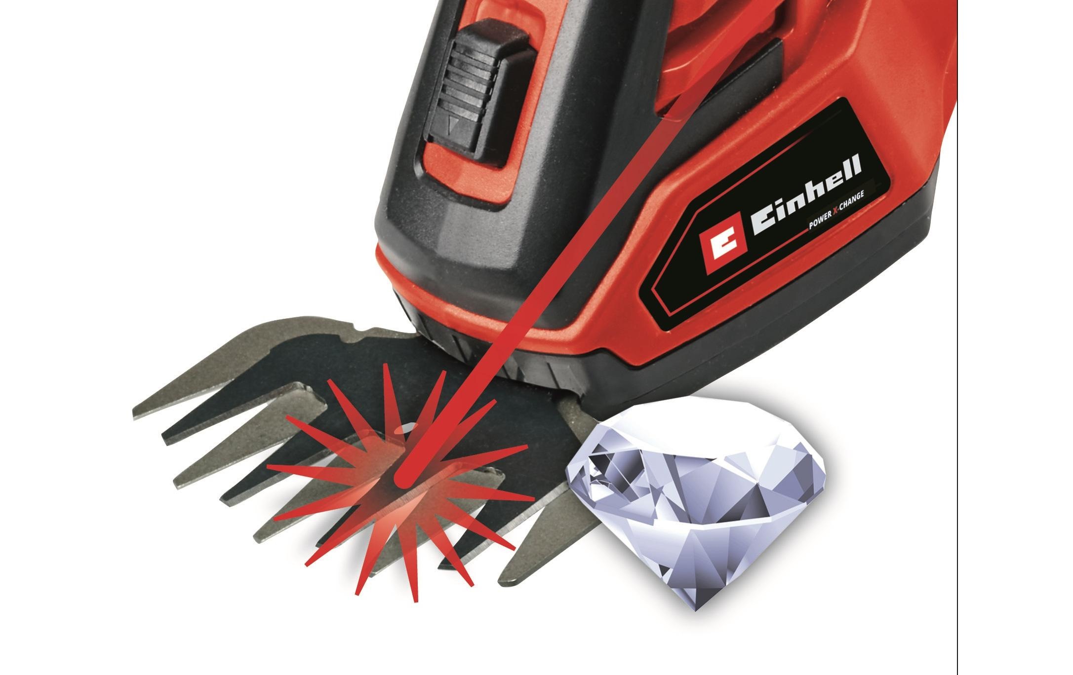 Einhell Akku-Gras- und Strauchscherenset