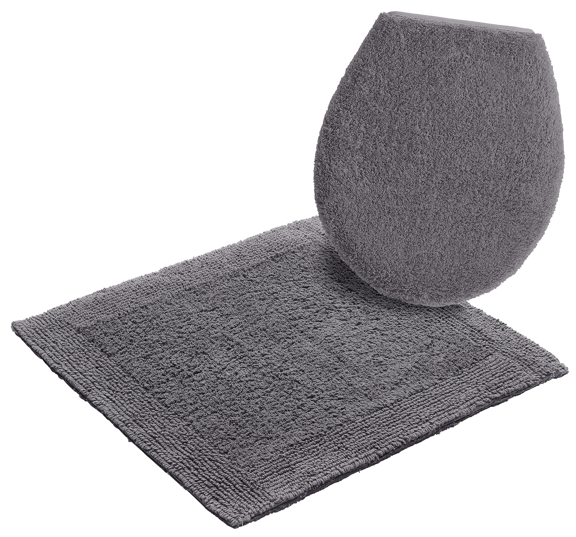 my home Badematte »Kapra, Badvorleger, Badezimmer Teppich«, beidseitig nutzbar-fussbodenheizungsgeeignet-strapazierfähig, mit Bordüre, Badteppich, Badematte