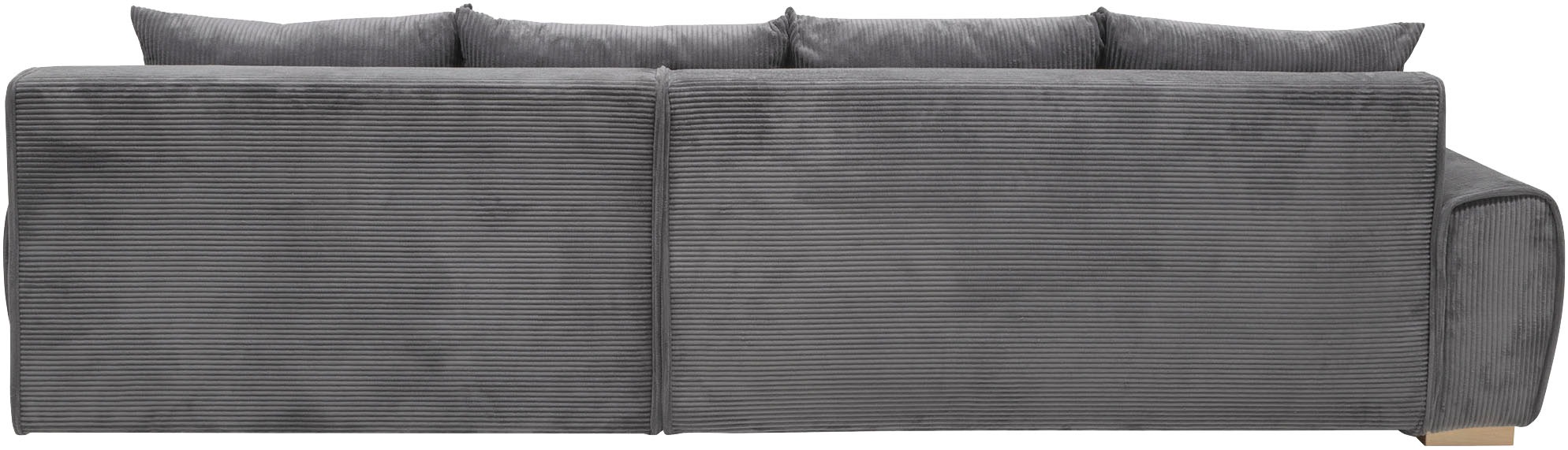 Home affaire Ecksofa »Katja L-Form«, Cord Bezug, inkl. Schlaffunktion und Stauraum