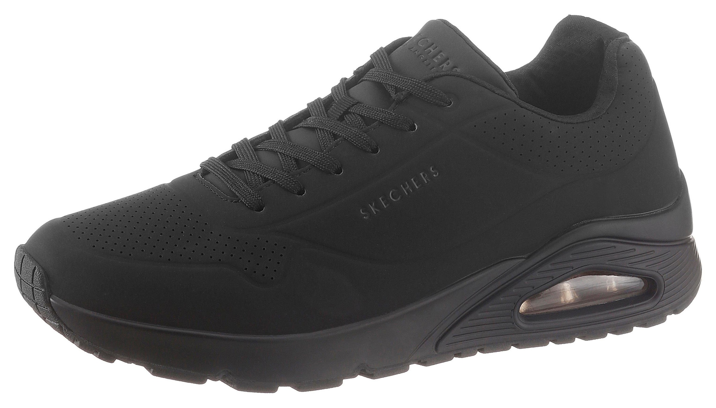 Skechers Sneaker "Uno - Stand on Air", Freizeitschuh, Halbschuh, Schnürschuh mit extra Dämpfung