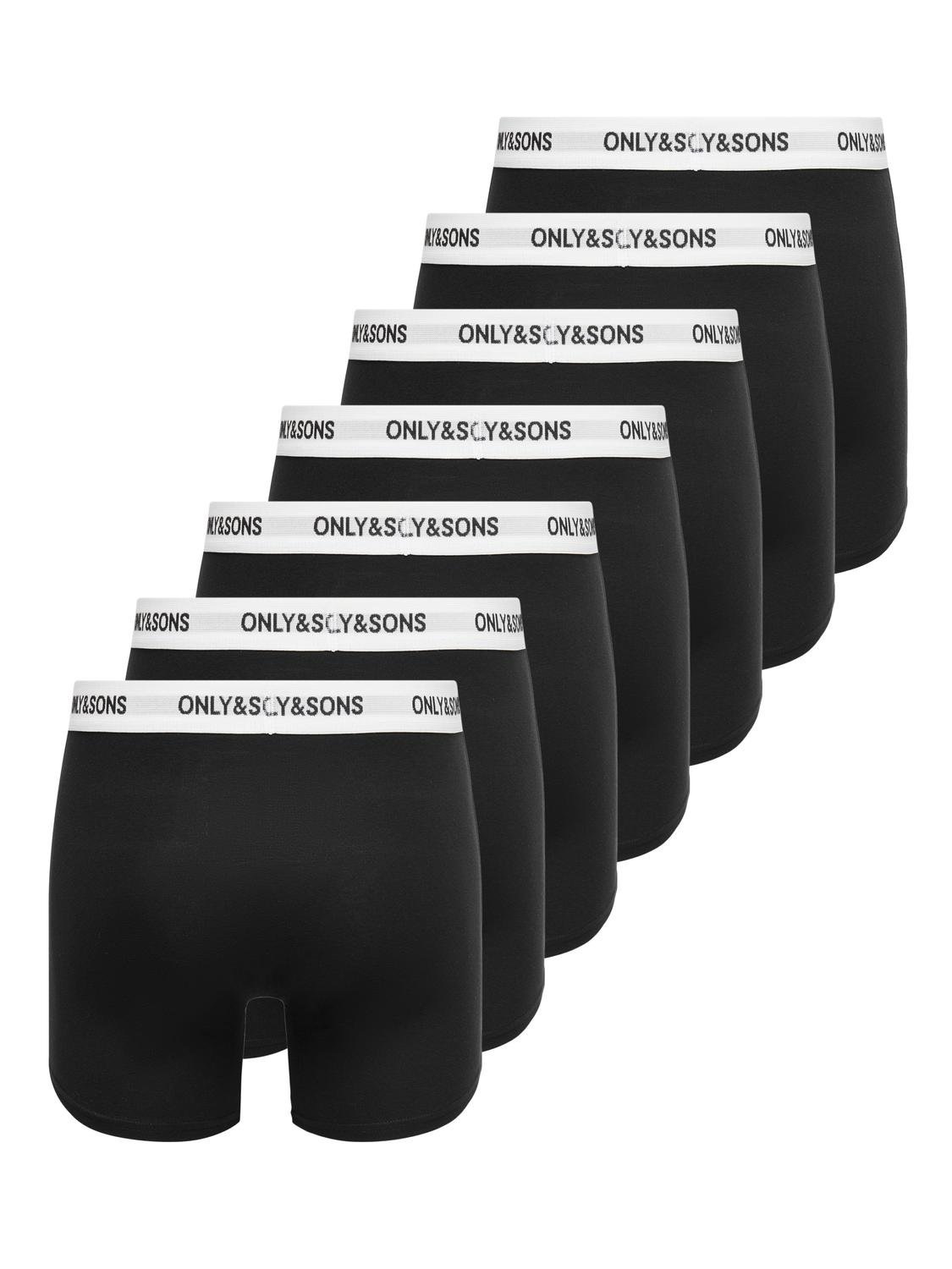 ONLY & SONS Trunk »ONSFITZ SOLID BLACK TRUNK 7-PACK NOOS«, (Packung, 7 St.)
