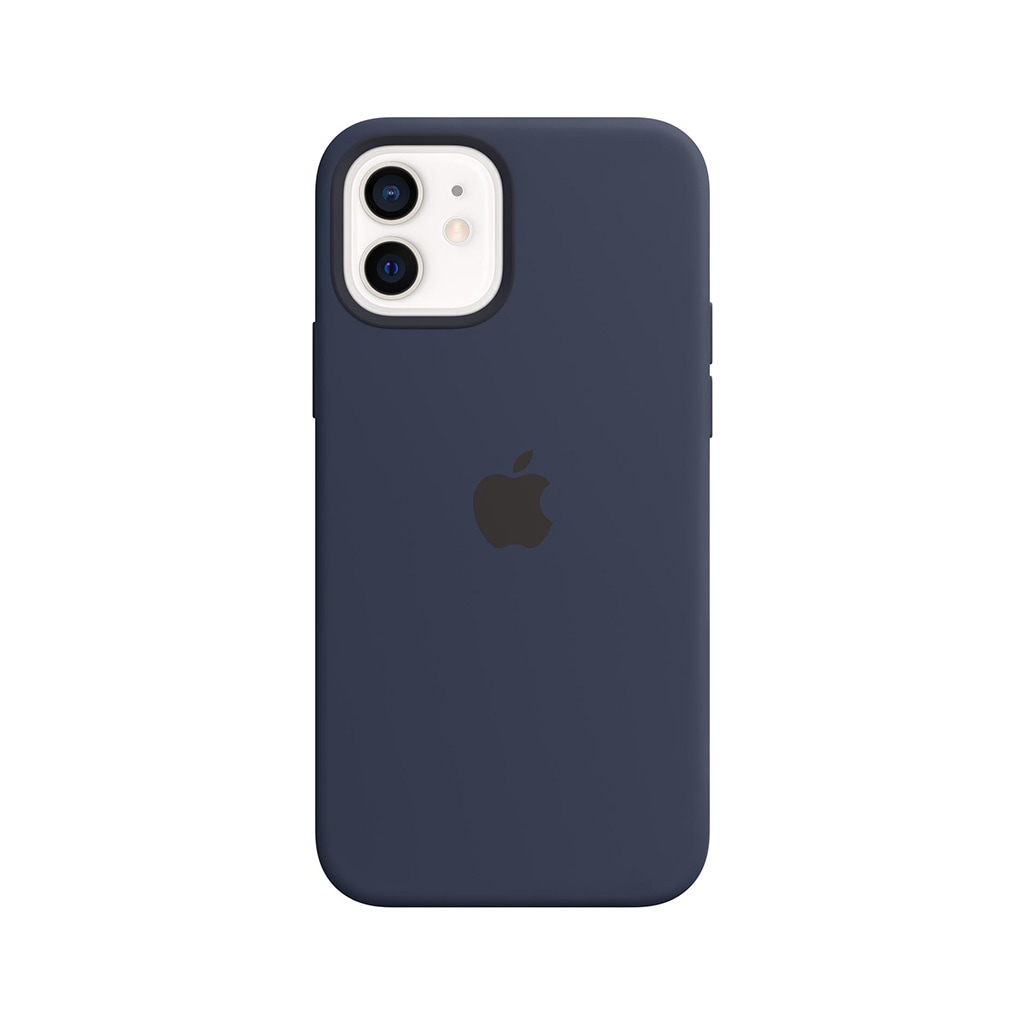 Apple Smartphone Silikon Case mit MagSafe, iPhone 12 / 12 Pro, Dunkelmarine
