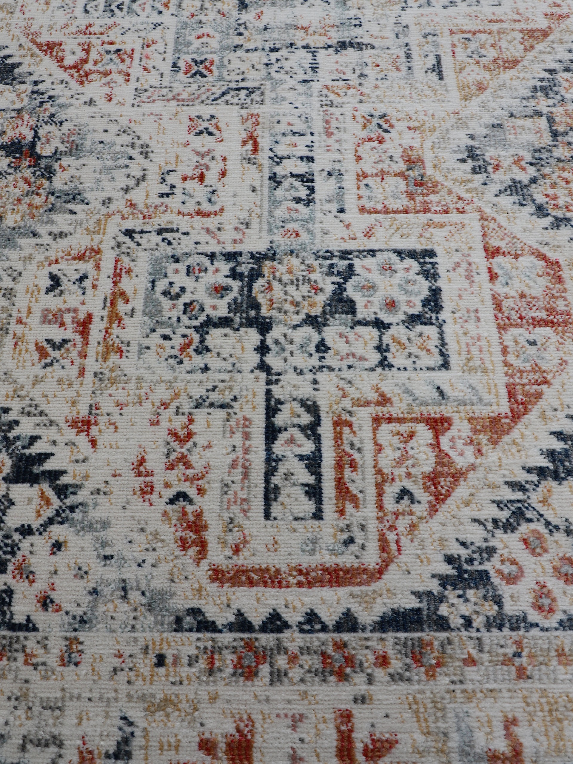 carpetfine Teppich »Rina«, rechteckig, 3 mm Höhe, Orient Vintage Look, Wohnzimmer