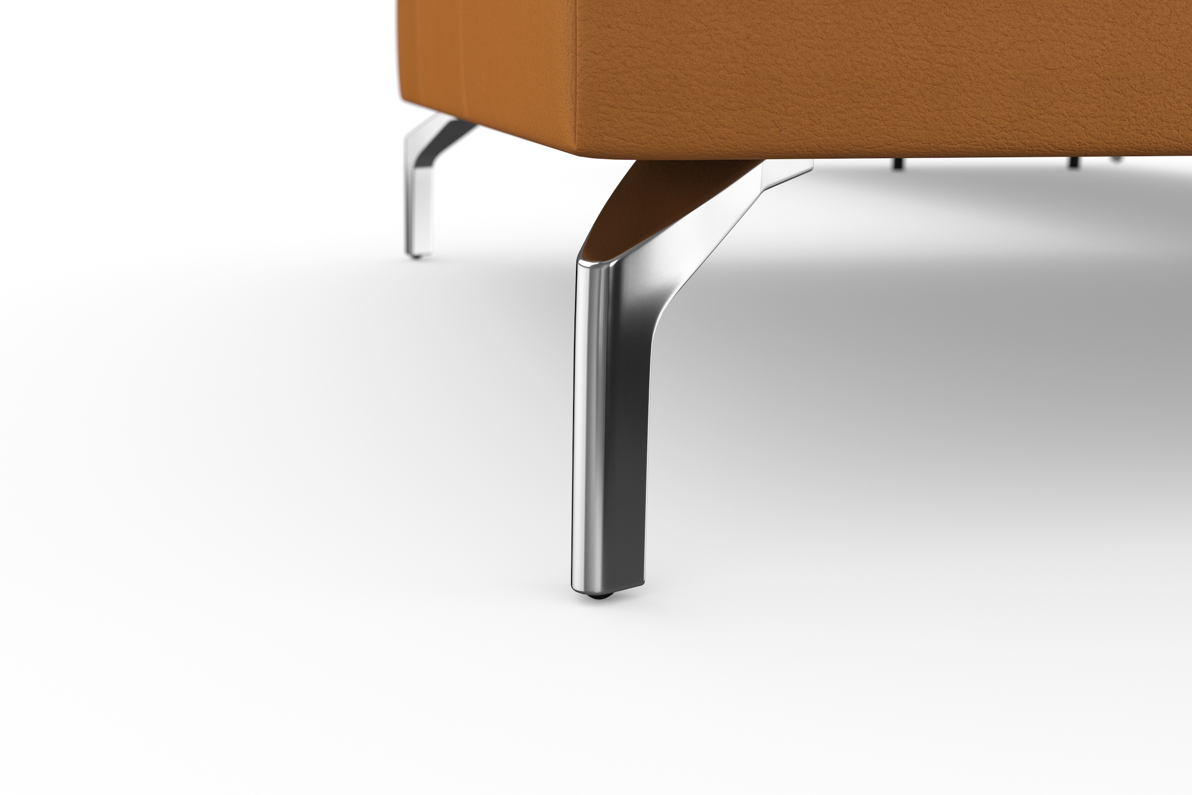 sit&more Ecksofa »Bendigo L-Form«, inklusive Sitztiefenverstellung, Bodenfreiheit 15 cm, 2 Fussfarben