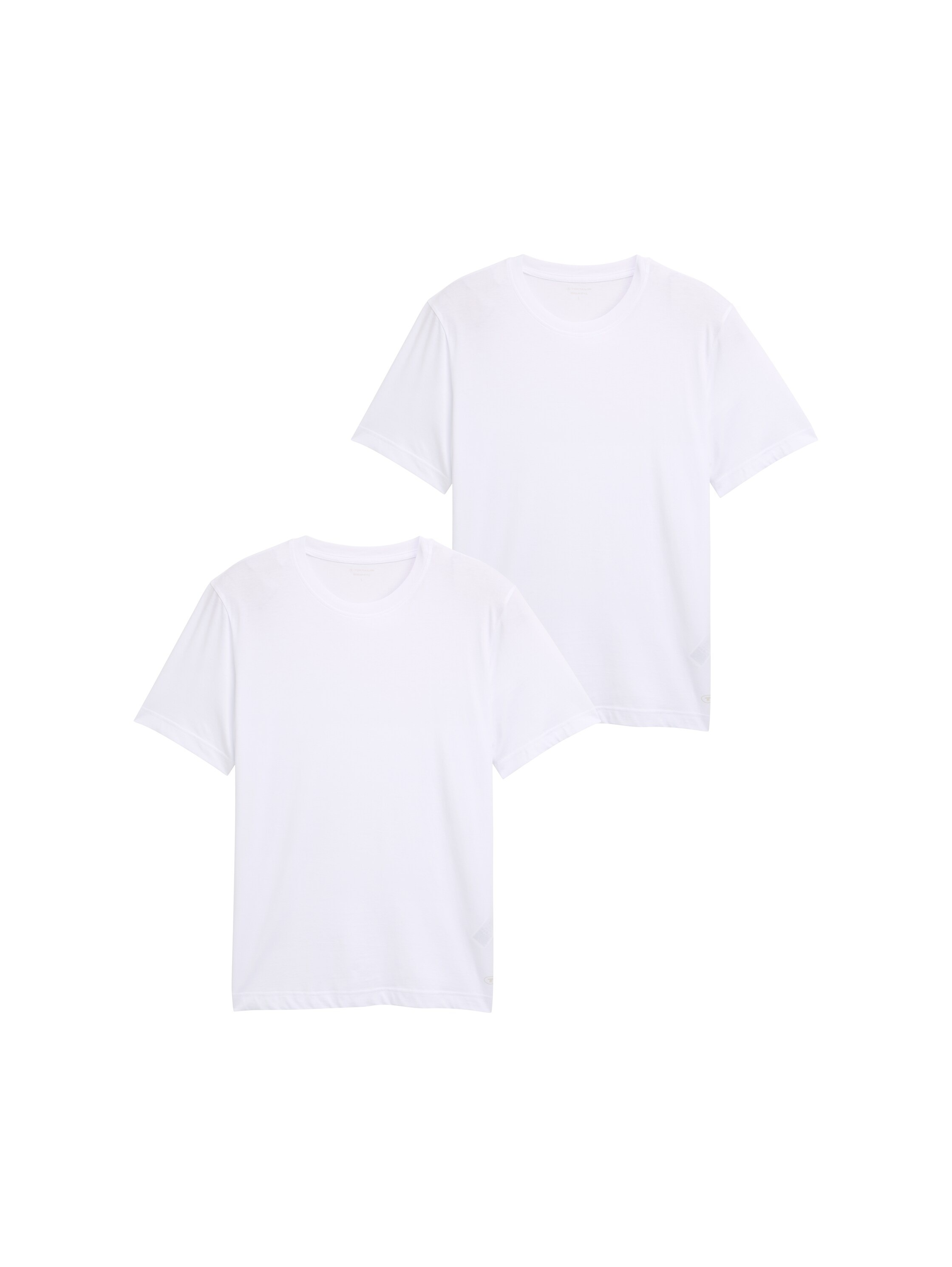 TOM TAILOR T-Shirt Packung, 2 Stk. mit Logo Print