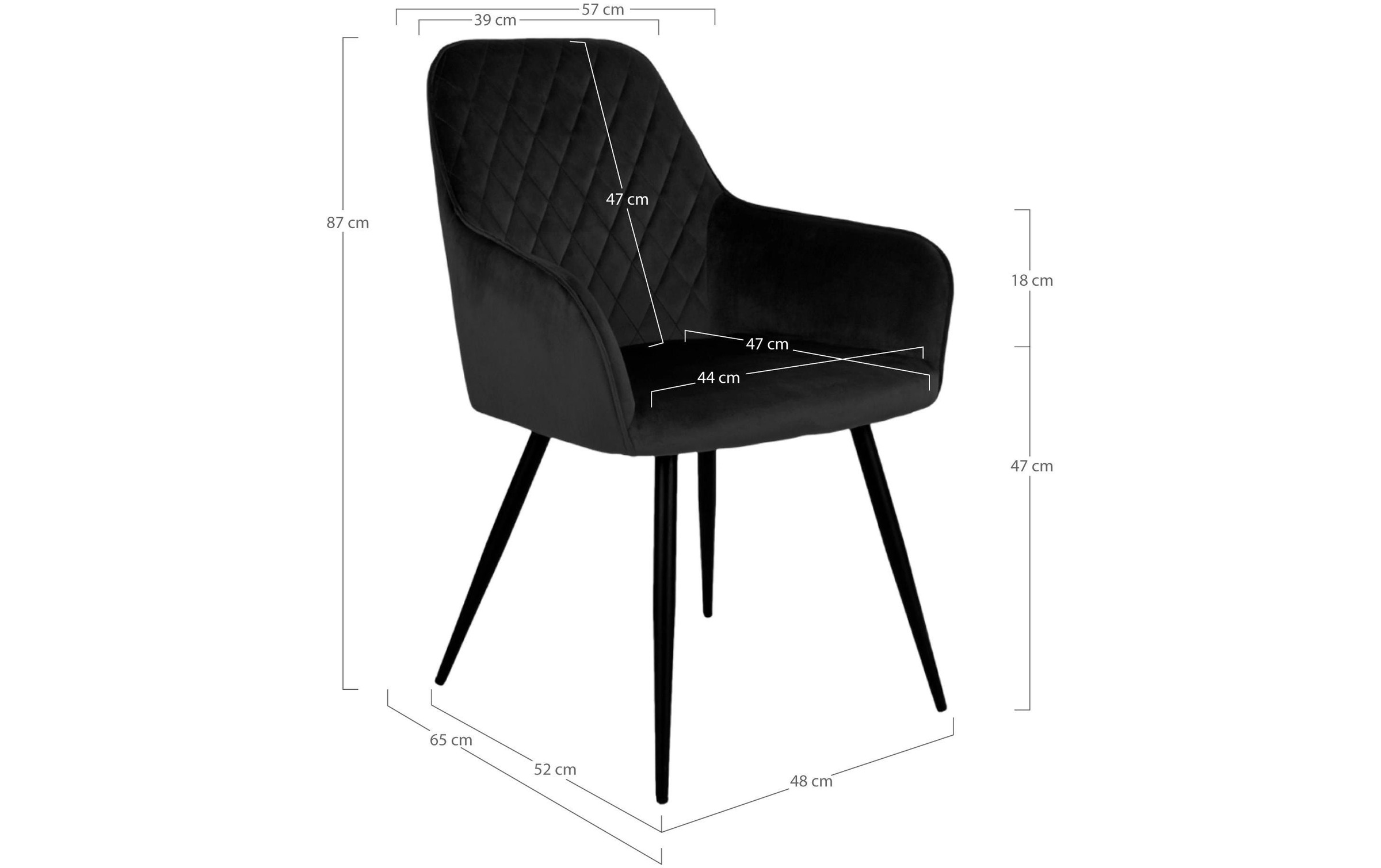 House Nordic Stuhl »Harbo 65 x 57 x 87 2 Stück«, 2 St.