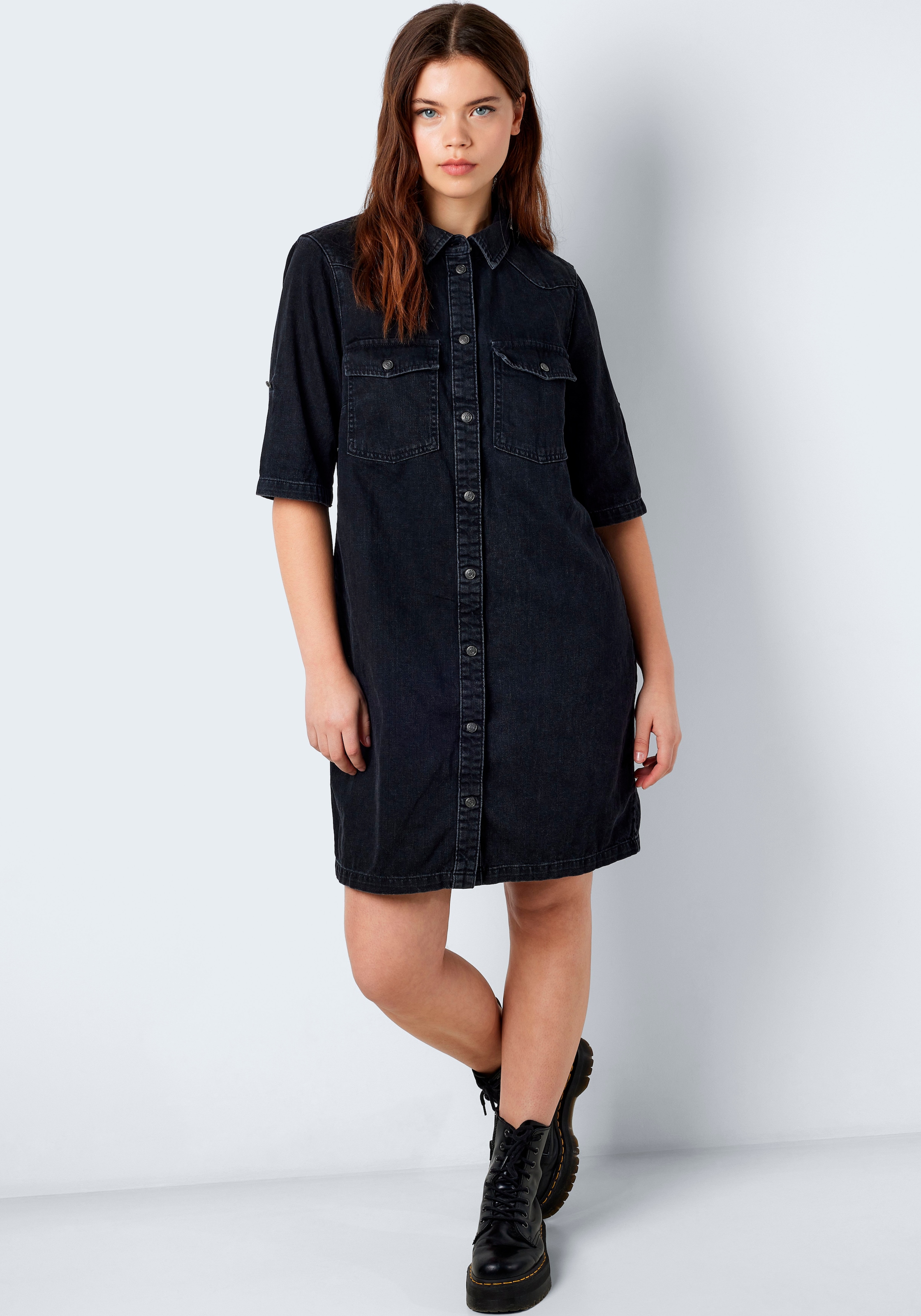 Noisy may Jeanskleid »NMNEW SIGNE S/S DENIM DRESS WG001BL NOOS«