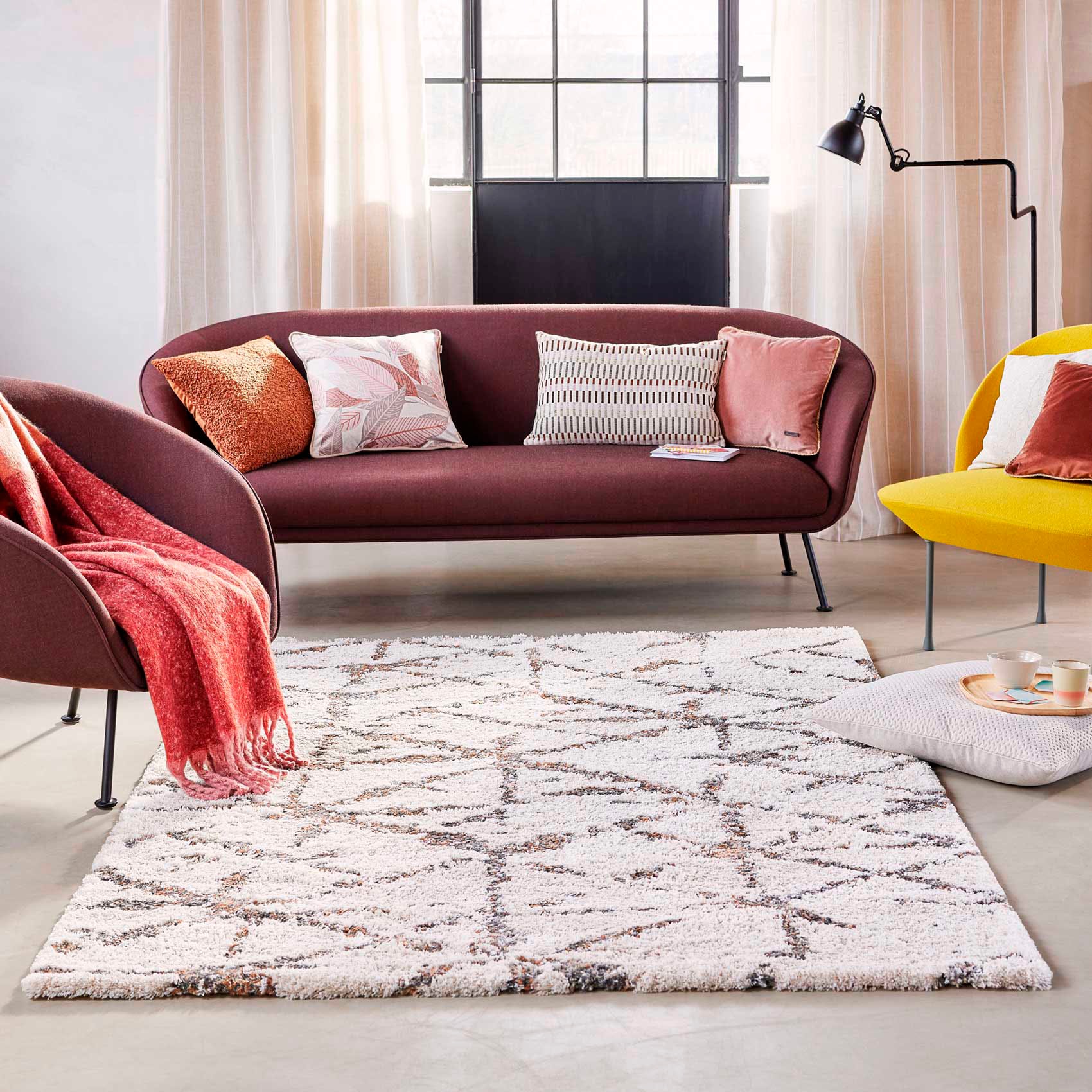 Esprit Hochflor-Teppich »Ronja ESP-80335«, rechteckig, 30 mm Höhe, Shaggy, Langflor, Weich, Wohnzimmer, Schlafzimmer