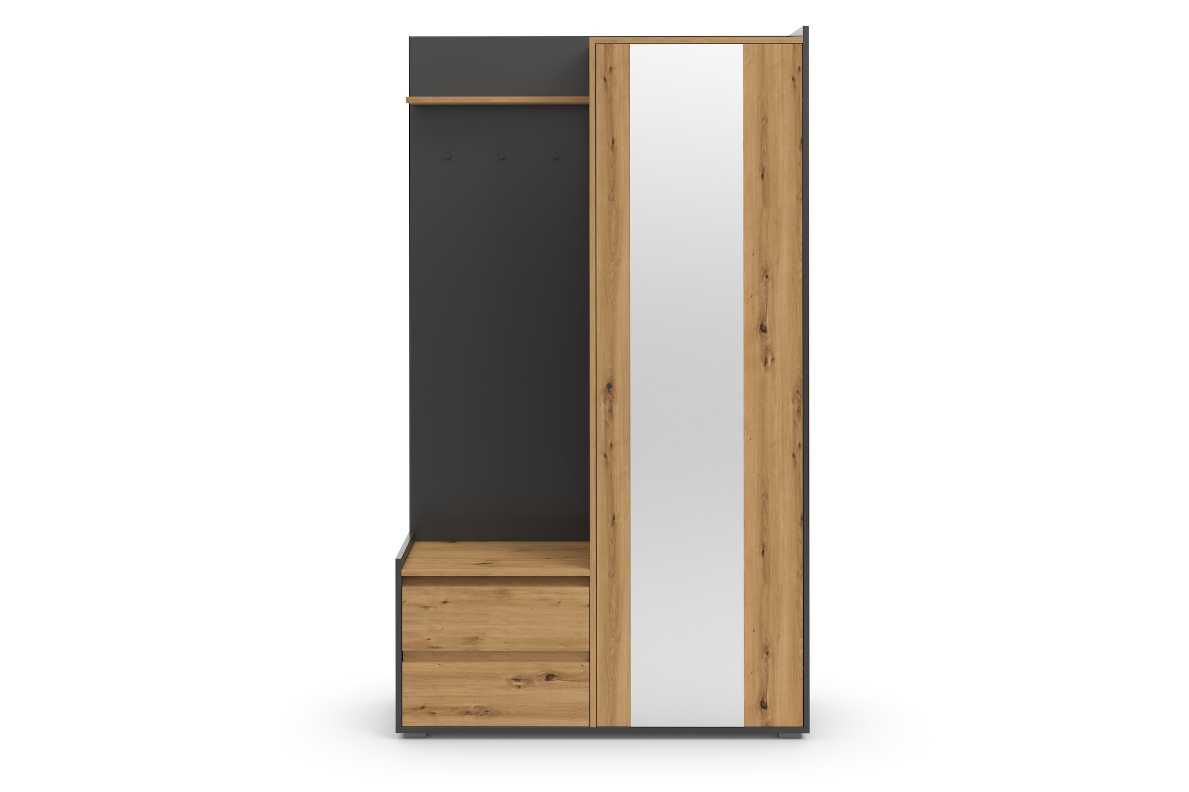 INOSIGN Garderobenschrank »Kosmo«, mit Spiegel Masse 118 x 30 cm, Höhe 190 cm, Breite 110 cm