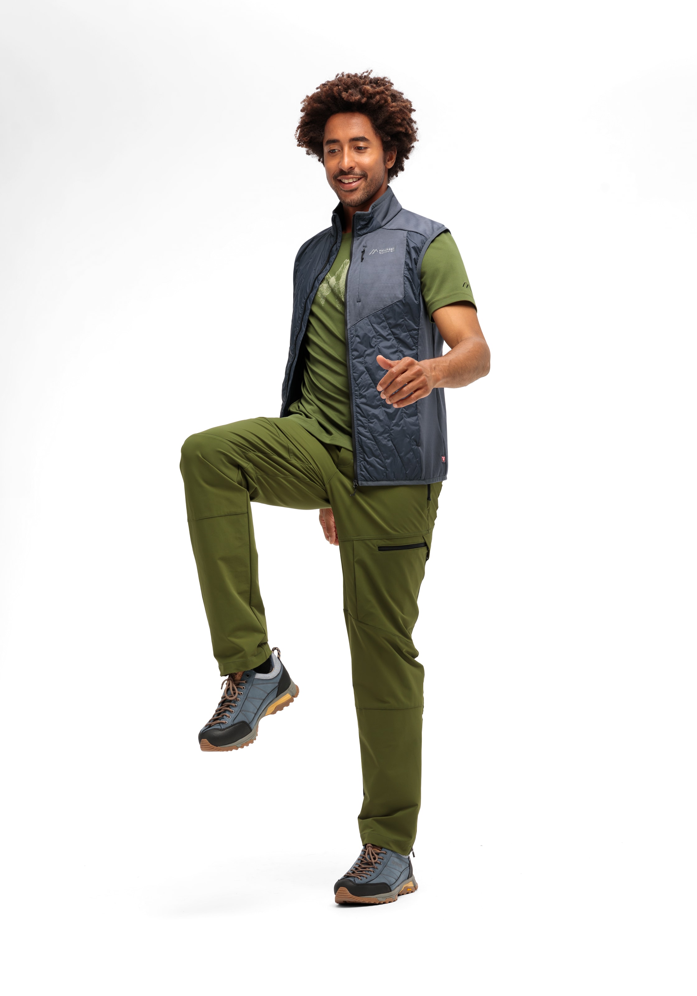 Maier Sports Funktionsweste »Serpe Vest M«, Herren Weste, atmungsaktive Outdoorweste, 3 Taschen mit Reissverschluss