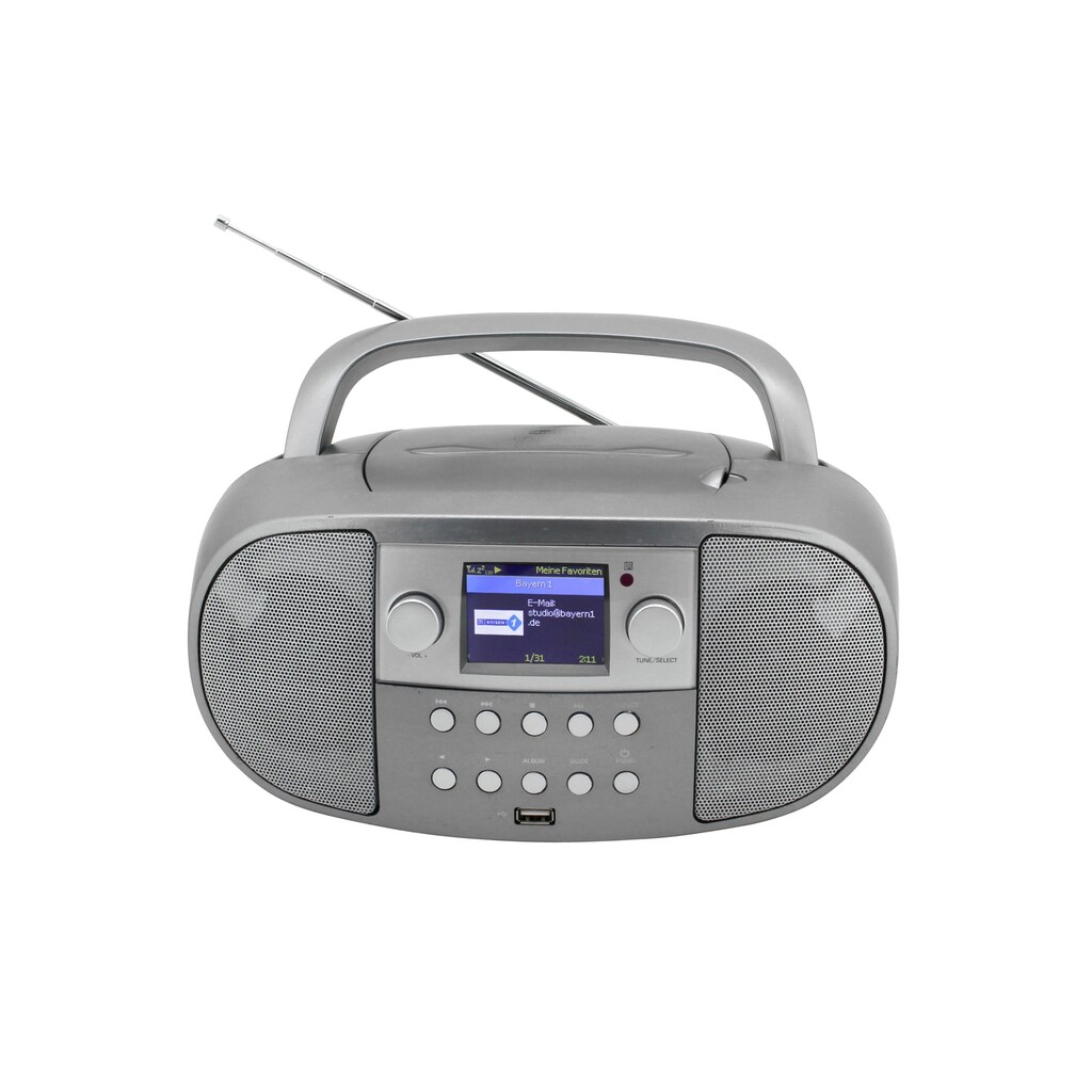 Soundmaster CD-Radiorecorder »SCD7600«, (Bluetooth Digitalradio (DAB+)-FM-Tuner-Internetradio)