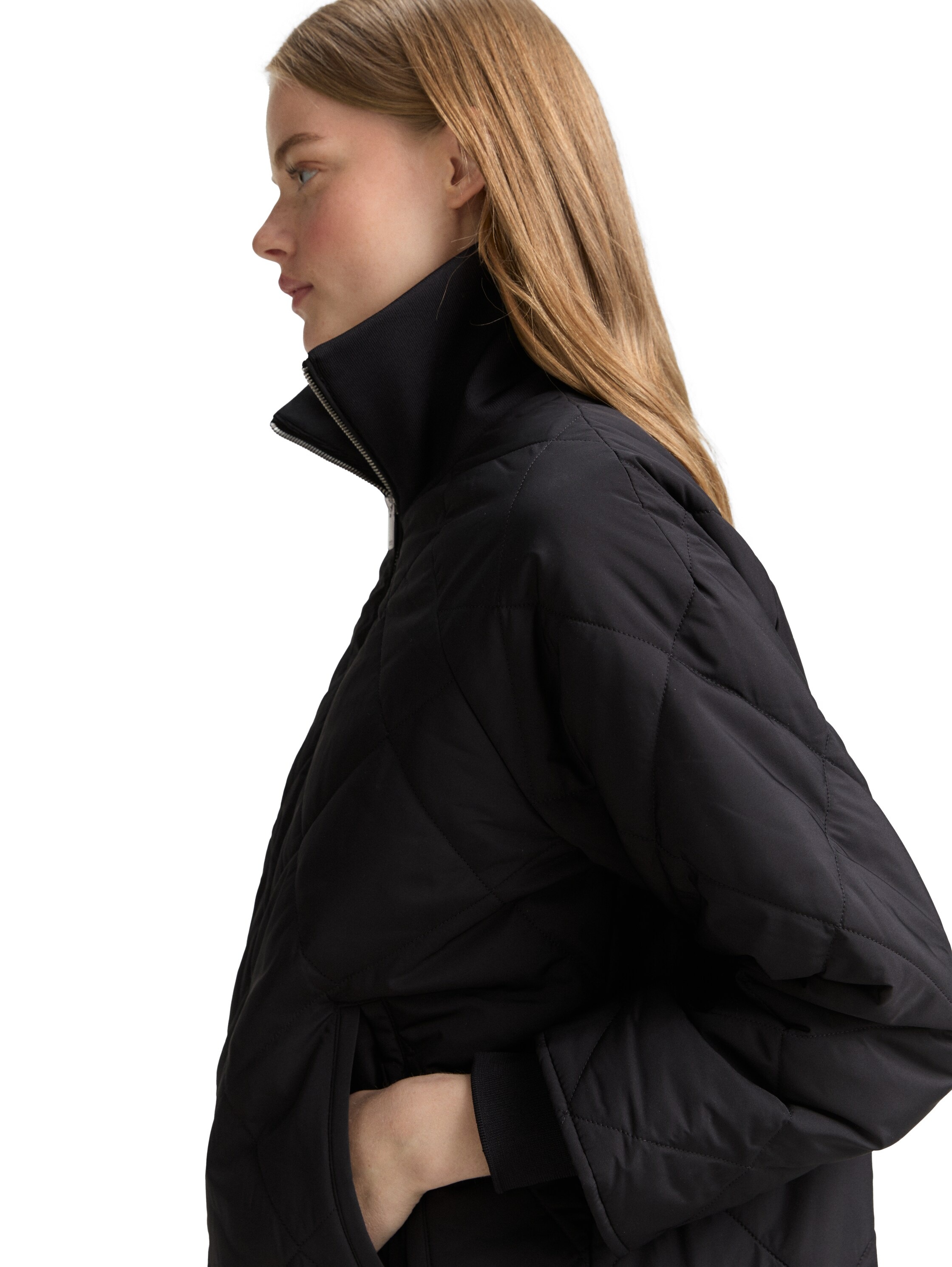 TOM TAILOR Denim Steppmantel, mit Struktur Muster