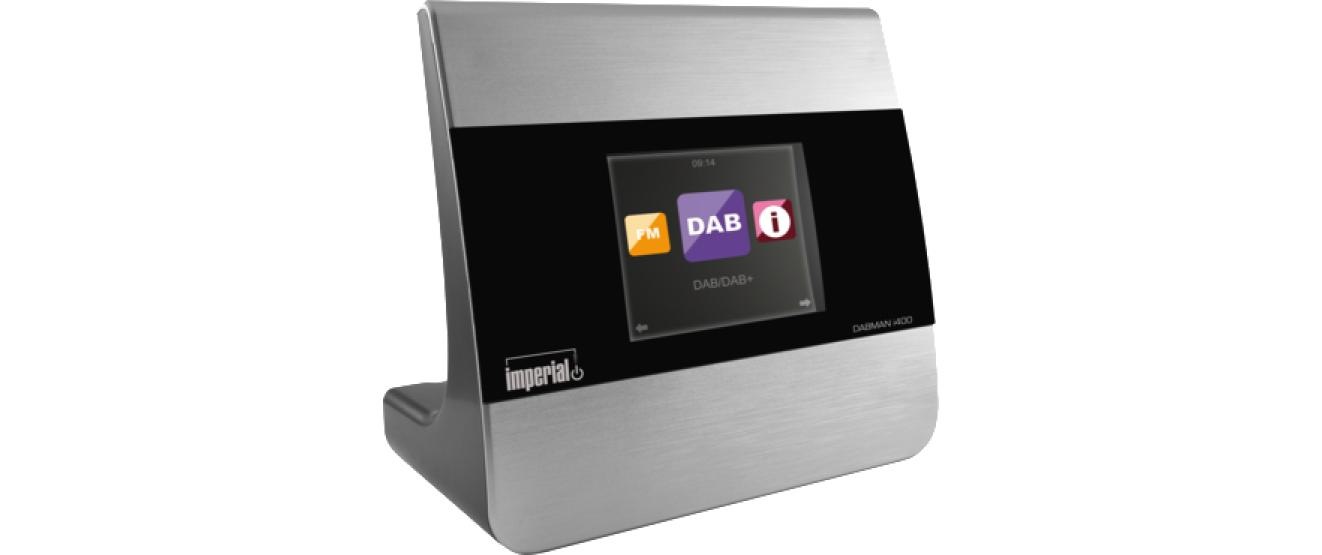 IMPERIAL Digitalradio (DAB+) »Dabman i400 Adapter Silber«, (Bluetooth-WLAN Digitalradio (DAB+)-FM-Tuner)