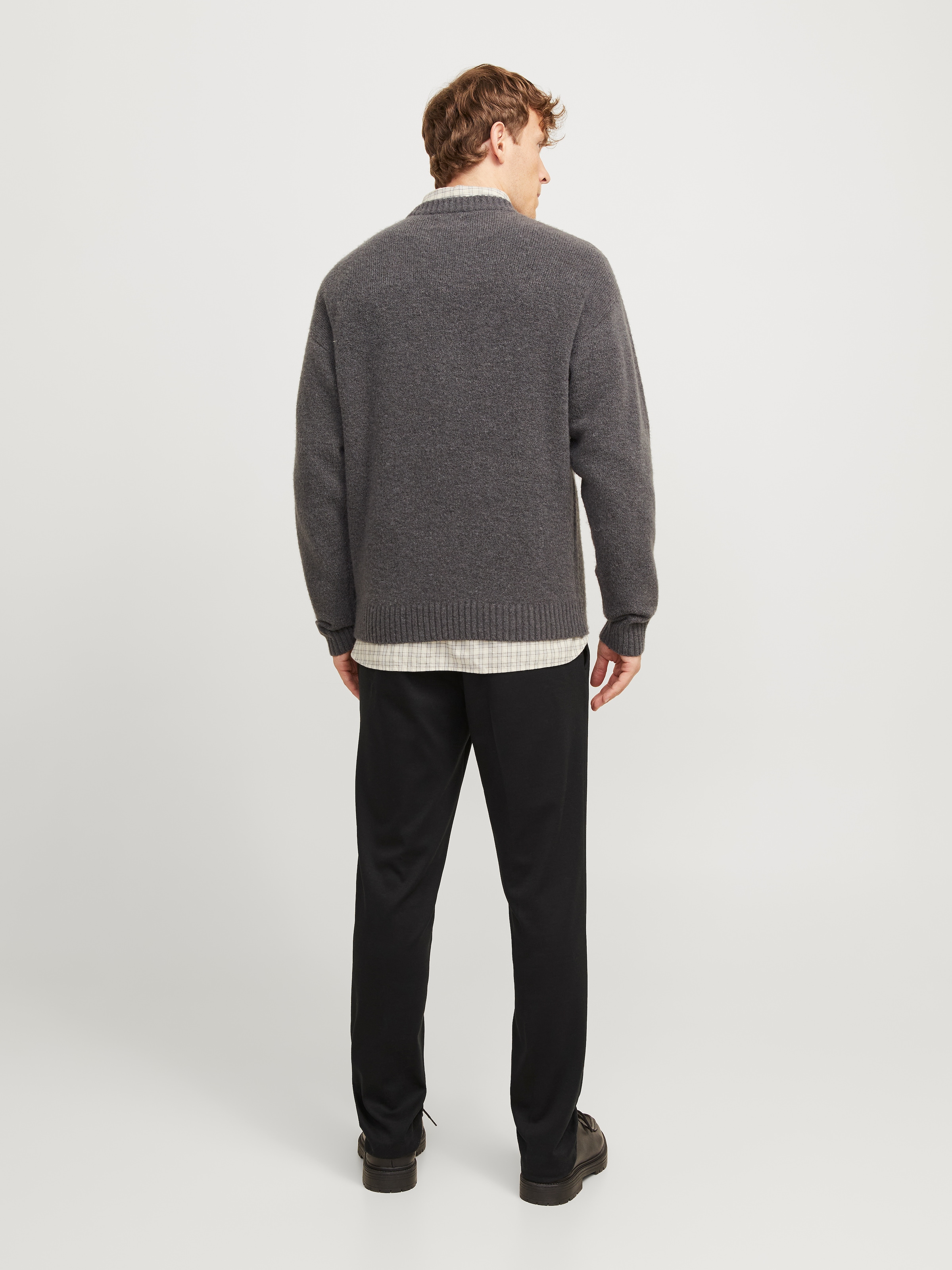 Jack & Jones Anzughose »JPRJAXON Businesshose mit mittlerer Bundhöhe«, unifarben, modisch, slim fit, Materialmix