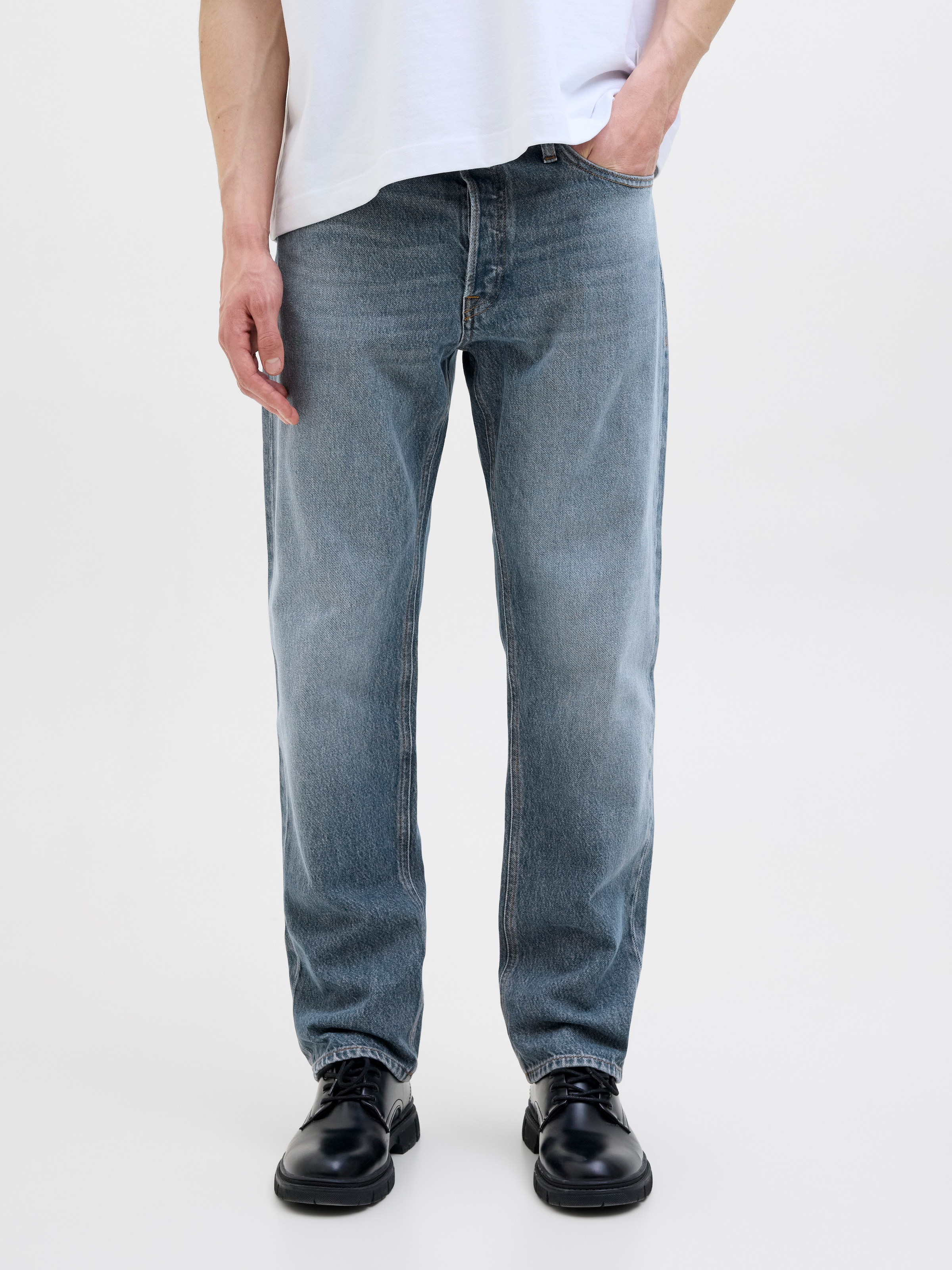 Jack & Jones Loose-fit-Jeans »JJICHRIS JJORIGINAL SBD 921 SN« mit Gürtelschlaufen