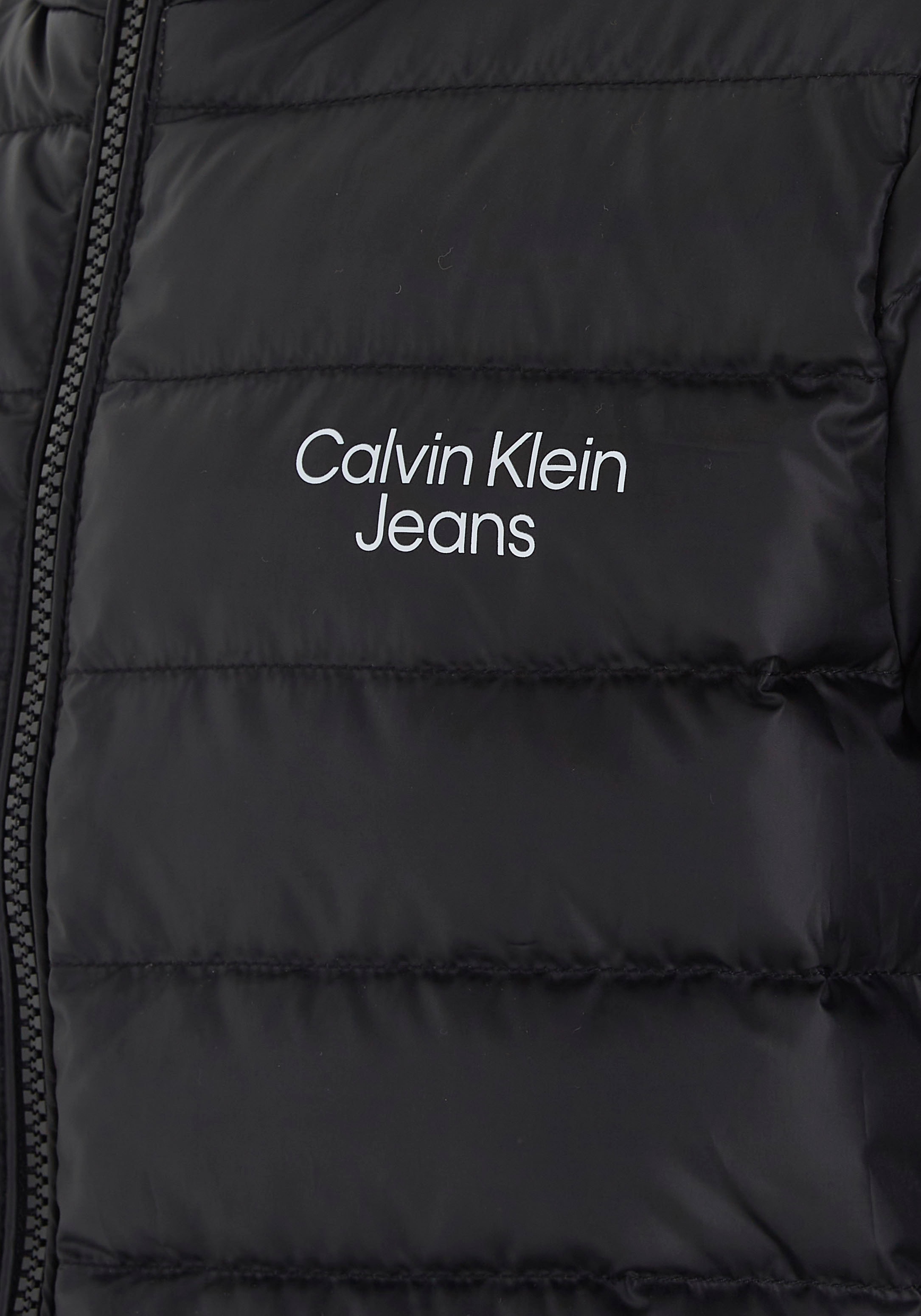 ✵ Calvin Klein JACKET«, LOGO Steppjacke Jeans DOWN Kapuze kaufen Jelmoli-Versand »LW | mit online